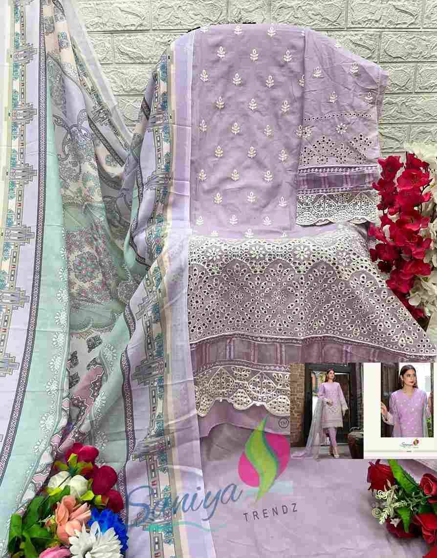 Maria.B. Chikankari Collection Vol-30 By Saniya Trendz 30001 To 30003 Series Beautiful Pakistani Suits Colorful Stylish Fancy Casual Wear & Ethnic Wear Cotton Embroidered Dresses At Wholesale Price