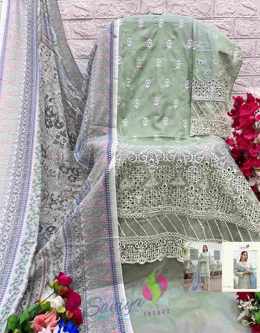 Maria.B. Chikankari Collection Vol-30 By Saniya Trendz 30001 To 30003 Series Beautiful Pakistani Suits Colorful Stylish Fancy Casual Wear & Ethnic Wear Cotton Embroidered Dresses At Wholesale Price