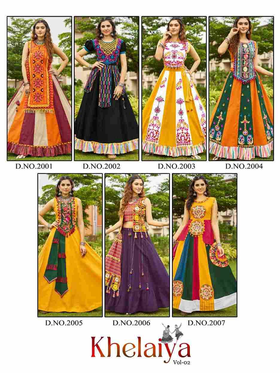 Khelaiya Vol-2 By Fashid Wholesale 2001 To 2007 Series Beautiful Colorful Fancy Navratri Collection Occasional Wear & Party Wear Pure Khadi Lehengas At Wholesale Price