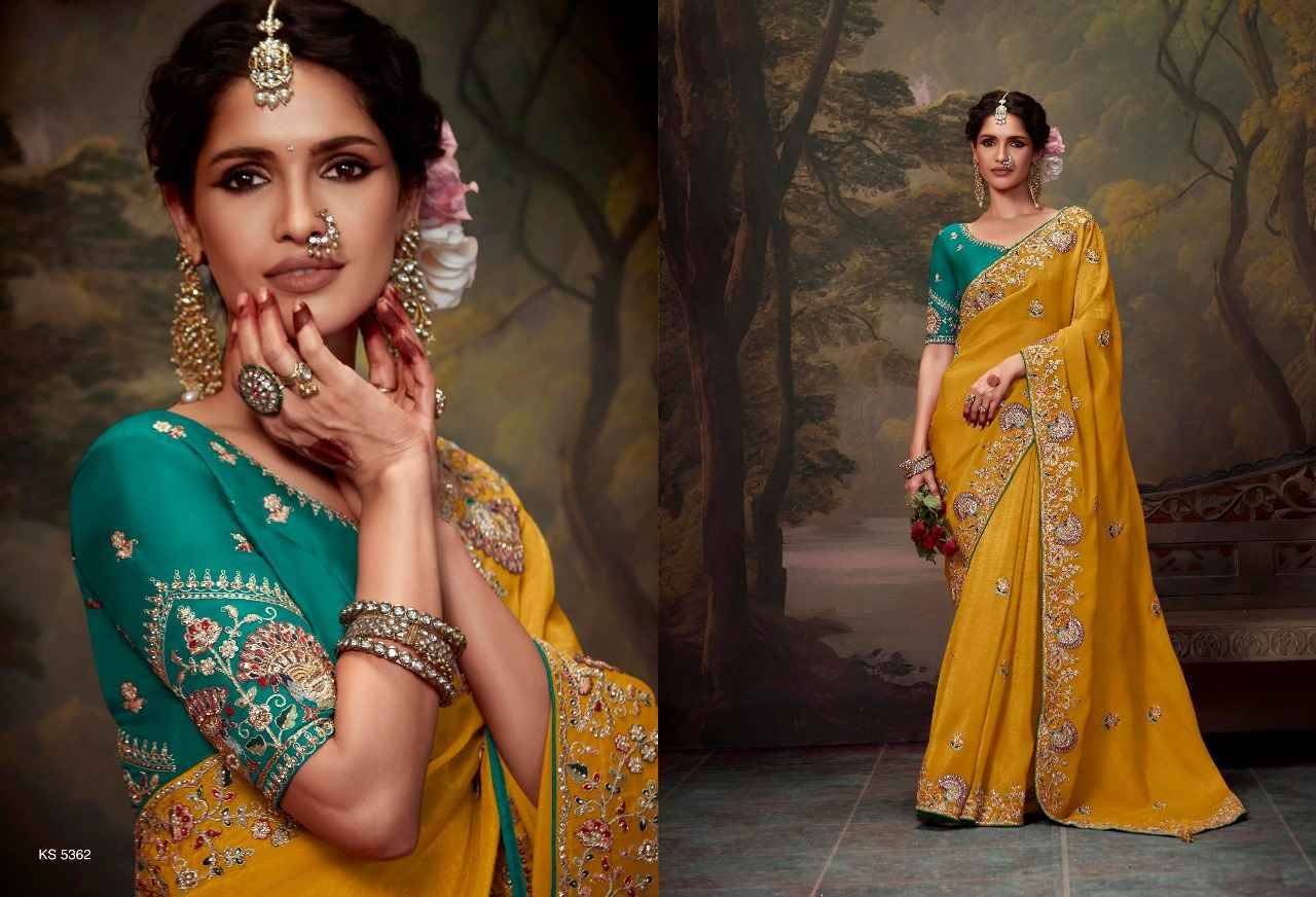 Naveli By Kimora Fashion 5361 To 5371 Series Indian Traditional Wear Collection Beautiful Stylish Fancy Colorful Party Wear & Occasional Wear Organza Chiffon Sarees At Wholesale Price