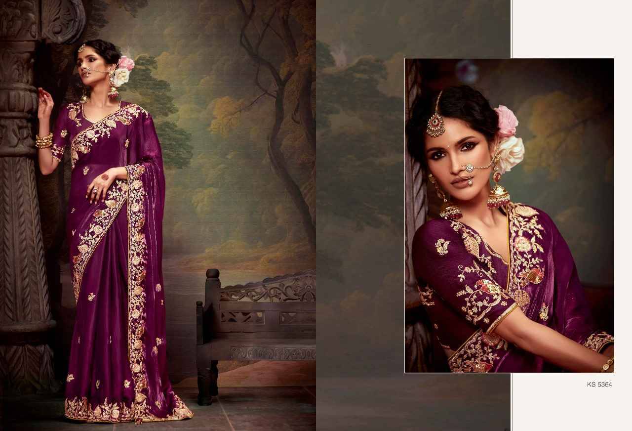 Naveli By Kimora Fashion 5361 To 5371 Series Indian Traditional Wear Collection Beautiful Stylish Fancy Colorful Party Wear & Occasional Wear Organza Chiffon Sarees At Wholesale Price