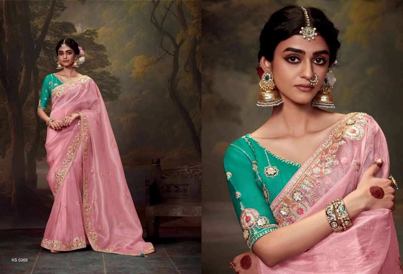 Naveli By Kimora Fashion 5361 To 5371 Series Indian Traditional Wear Collection Beautiful Stylish Fancy Colorful Party Wear & Occasional Wear Organza Chiffon Sarees At Wholesale Price