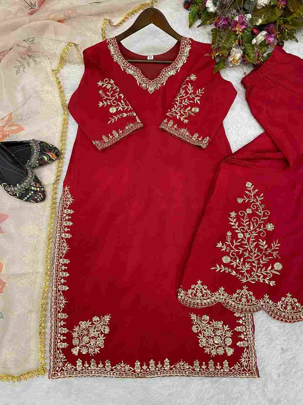 L-1872 By Fashid Wholesale 01 To 03 Series Beautiful Suits Colorful Stylish Fancy Casual Wear & Ethnic Wear Chinnon Dresses At Wholesale Price