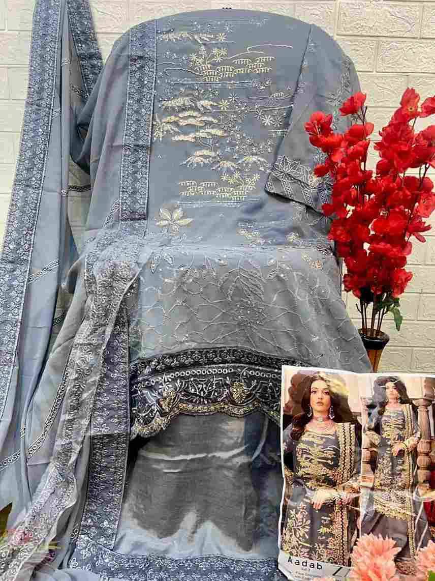 Aadab Vol-2 By Zaha 10291-A To 10291-D Series Designer Pakistani Suits Beautiful Stylish Fancy Colorful Party Wear & Occasional Wear Faux Georgette With Embroidery Dresses At Wholesale Price