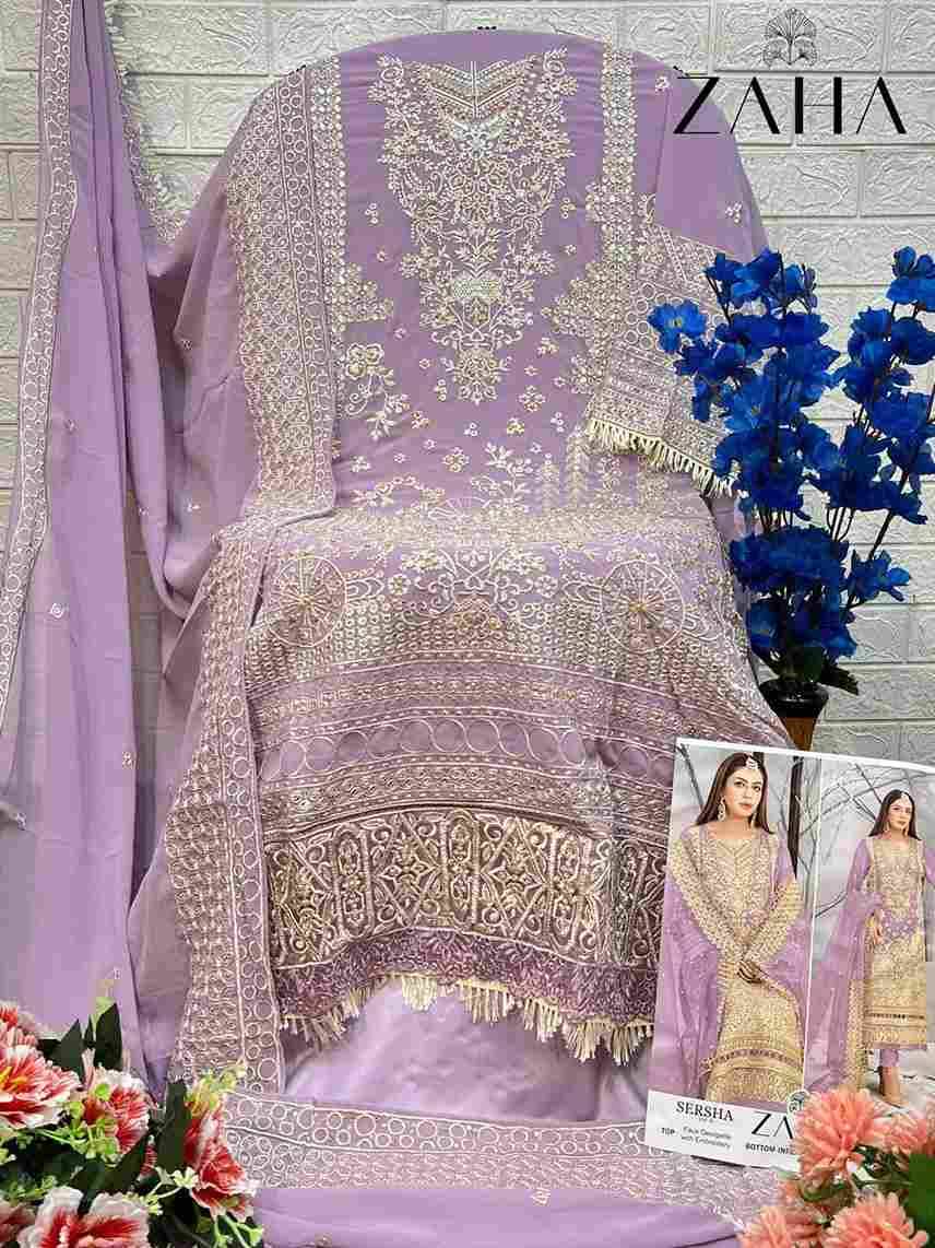 Sersha Vol-6 By Zaha 10288-A To 10288-C Series Beautiful Pakistani Suits Stylish Fancy Colorful Party Wear & Occasional Wear Faux Georgette Embroidered Dresses At Wholesale Price