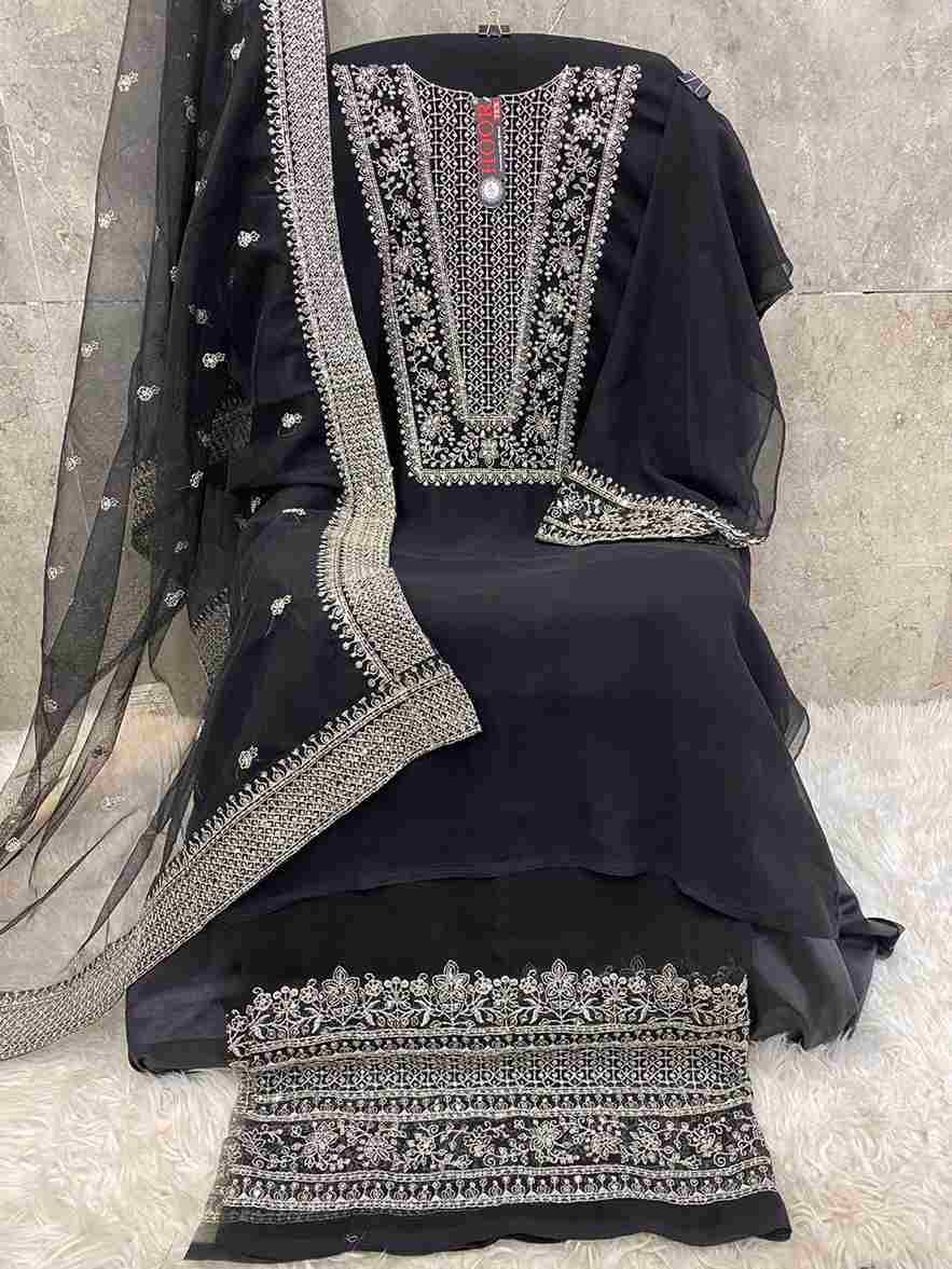 Hoor Tex Hit Design H-210 Colours By Hoor Tex H-210-A To H-210-E Series Designer Festive Pakistani Suits Collection Beautiful Stylish Fancy Colorful Party Wear & Occasional Wear Georgette Embroidered Dresses At Wholesale Price