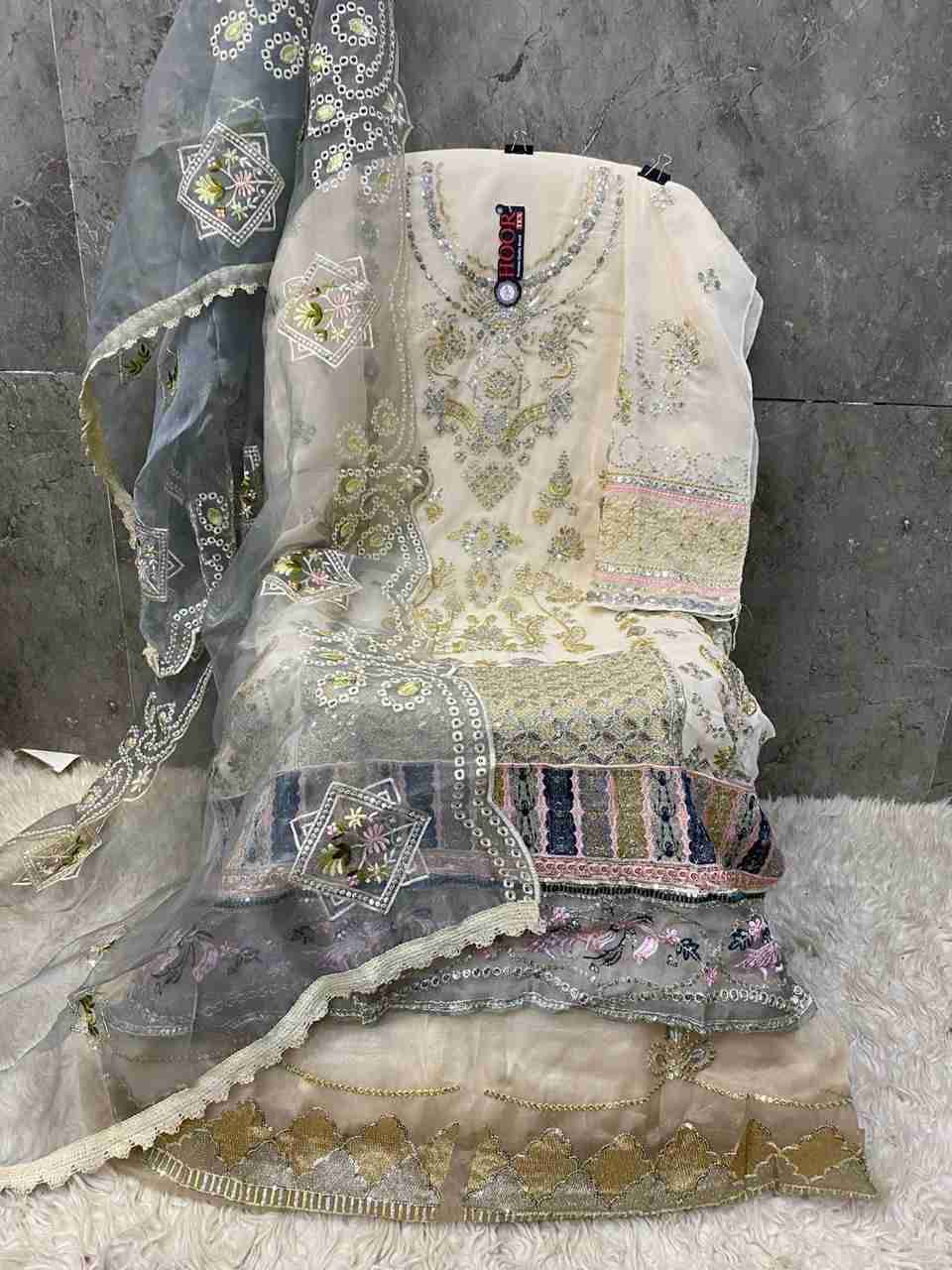 Hoor Tex Hit Design H-270 By Hoor Tex Designer Festive Pakistani Suits Collection Beautiful Stylish Fancy Colorful Party Wear & Occasional Wear Georgette Embroidered Dresses At Wholesale Price