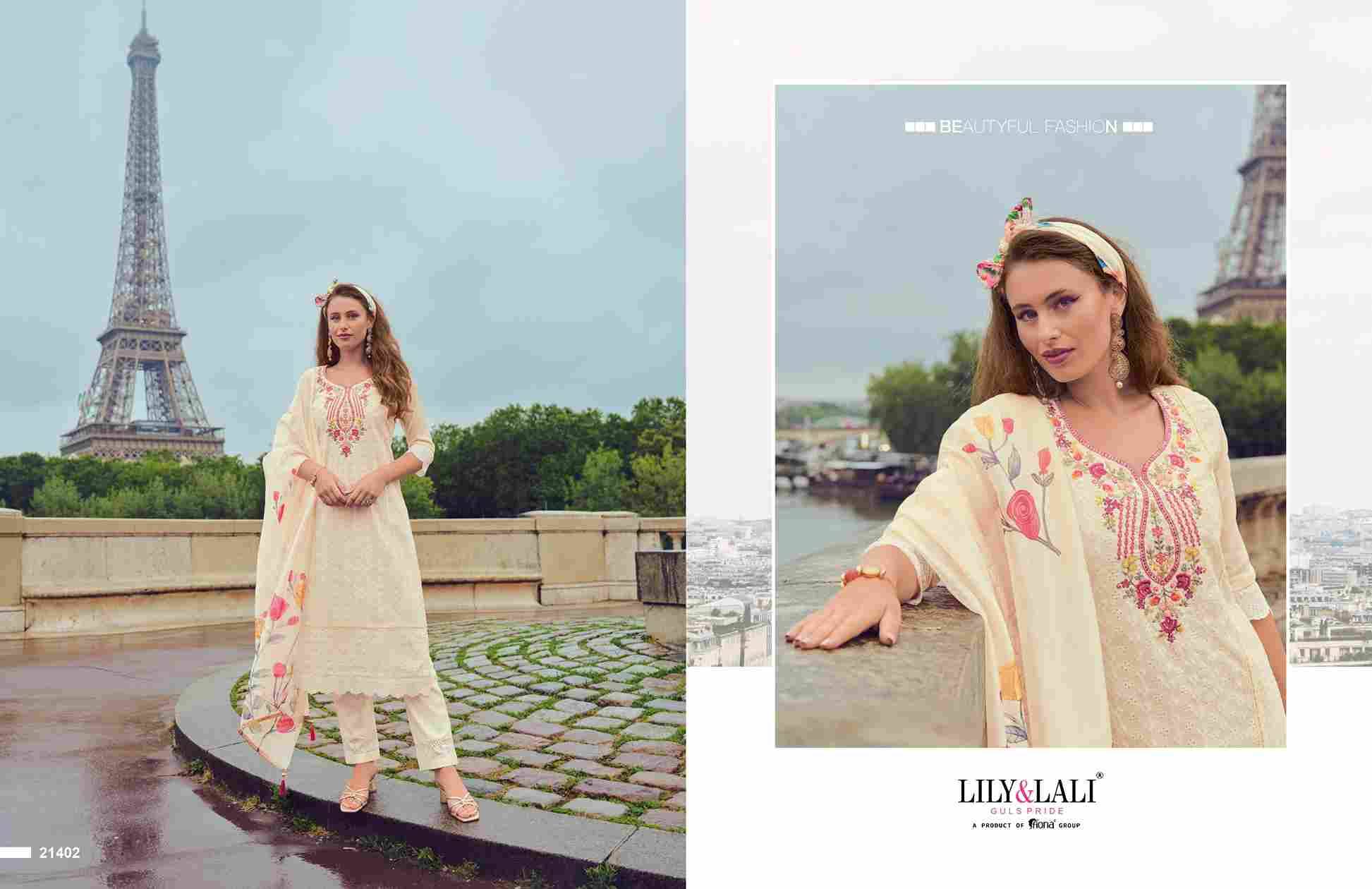 Nusrat By Lily And Lali 21401 To 21406 Series Beautiful Festive Suits Colorful Stylish Fancy Casual Wear & Ethnic Wear Chanderi Embroidered Dresses At Wholesale Price