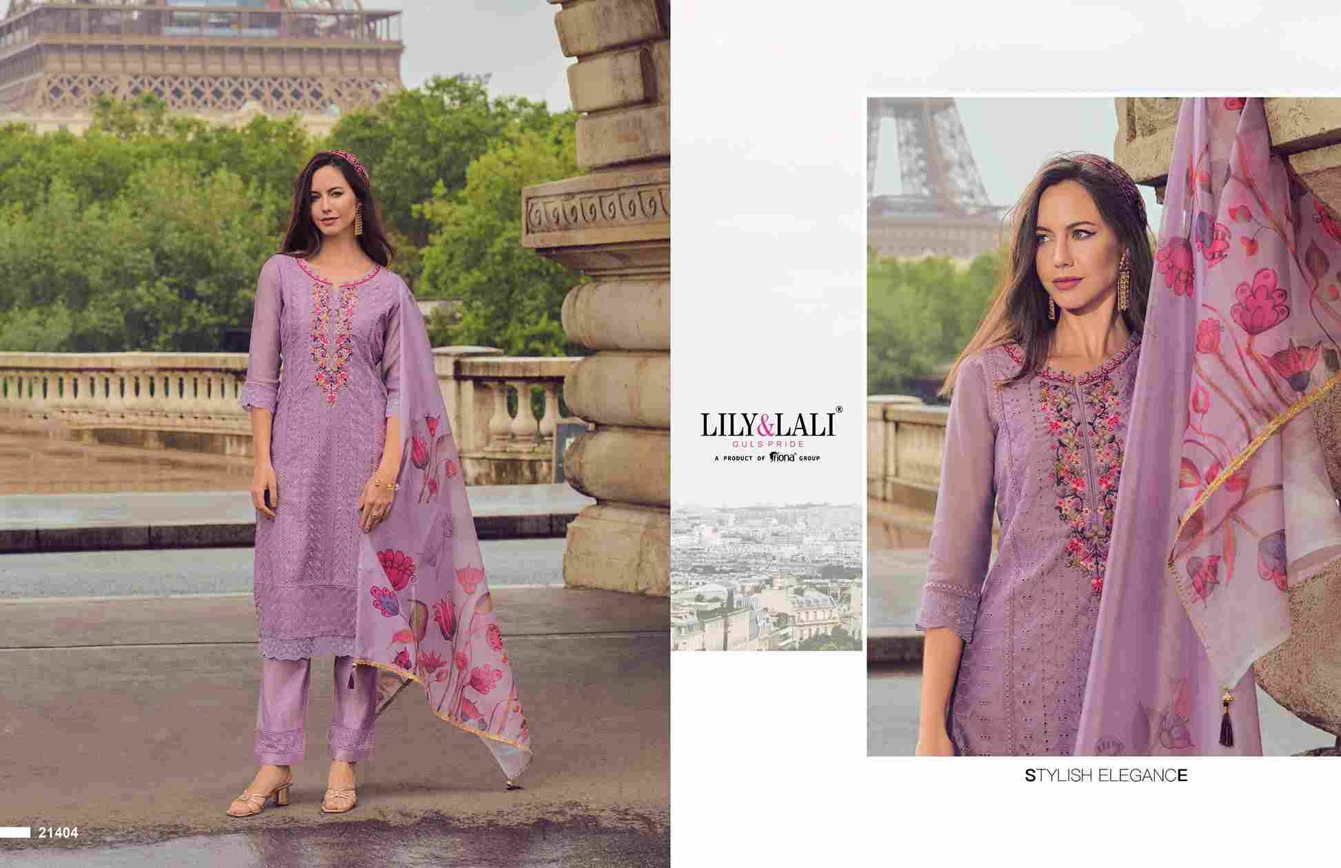 Nusrat By Lily And Lali 21401 To 21406 Series Beautiful Festive Suits Colorful Stylish Fancy Casual Wear & Ethnic Wear Chanderi Embroidered Dresses At Wholesale Price