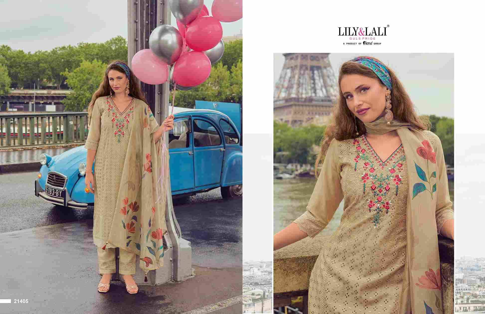 Nusrat By Lily And Lali 21401 To 21406 Series Beautiful Festive Suits Colorful Stylish Fancy Casual Wear & Ethnic Wear Chanderi Embroidered Dresses At Wholesale Price