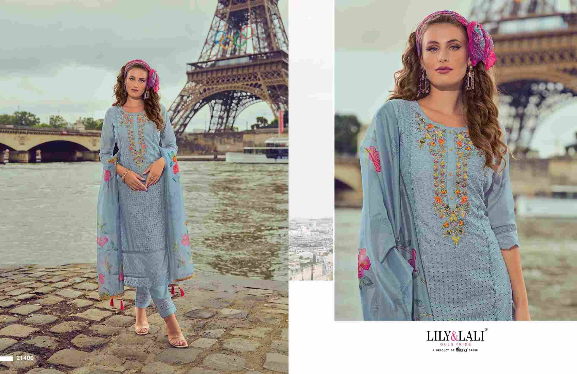 Nusrat By Lily And Lali 21401 To 21406 Series Beautiful Festive Suits Colorful Stylish Fancy Casual Wear & Ethnic Wear Chanderi Embroidered Dresses At Wholesale Price