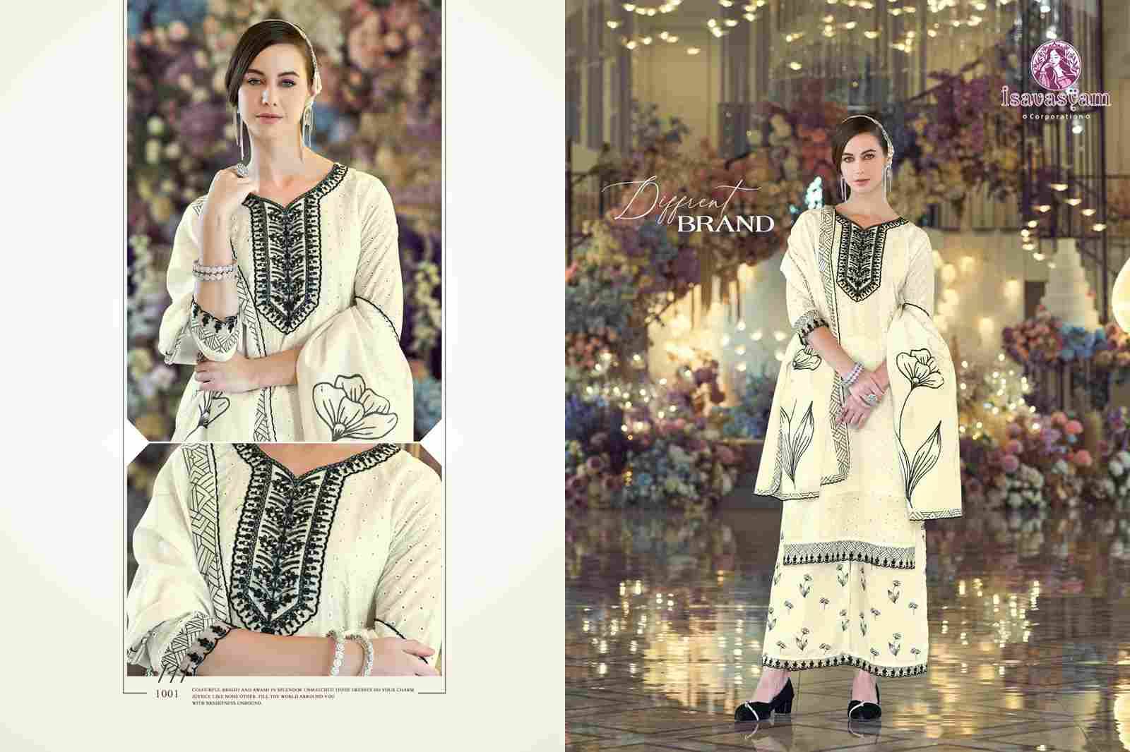 Cream Kashish By Isavasyam 1001 To 1004 Series Beautiful Stylish Festive Suits Fancy Colorful Casual Wear & Ethnic Wear & Ready To Wear Cotton With Work Dresses At Wholesale Price