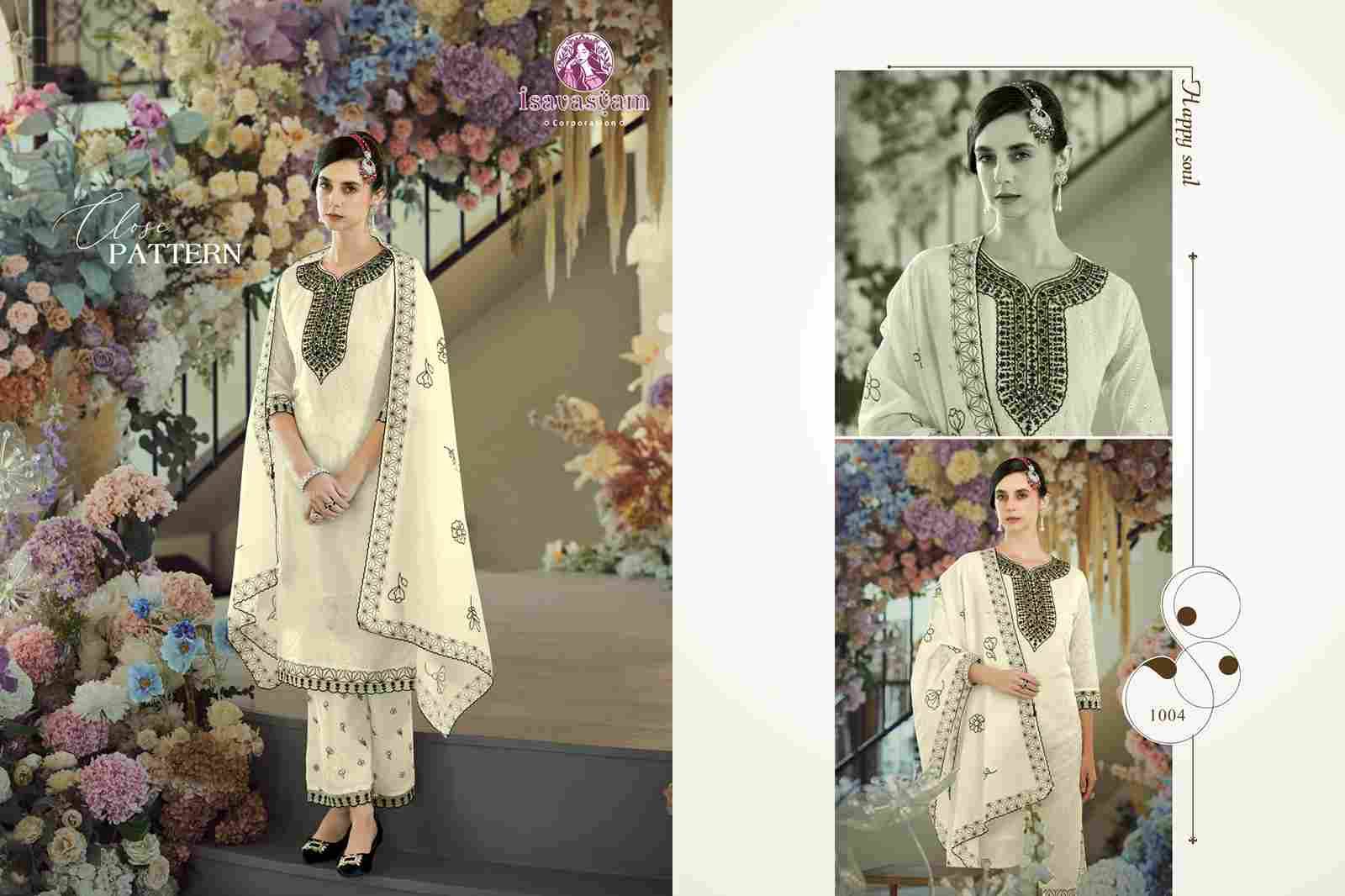 Cream Kashish By Isavasyam 1001 To 1004 Series Beautiful Stylish Festive Suits Fancy Colorful Casual Wear & Ethnic Wear & Ready To Wear Cotton With Work Dresses At Wholesale Price