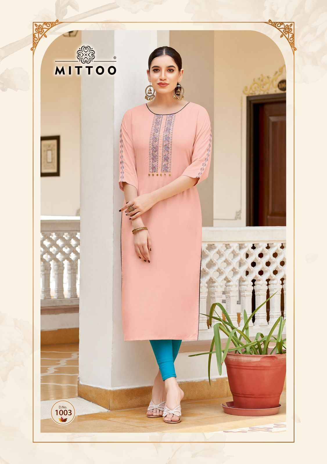 Riona By Mittoo 1001 To 1006 Series Designer Stylish Fancy Colorful Beautiful Party Wear & Ethnic Wear Collection Heavy Rayon Kurtis At Wholesale Price