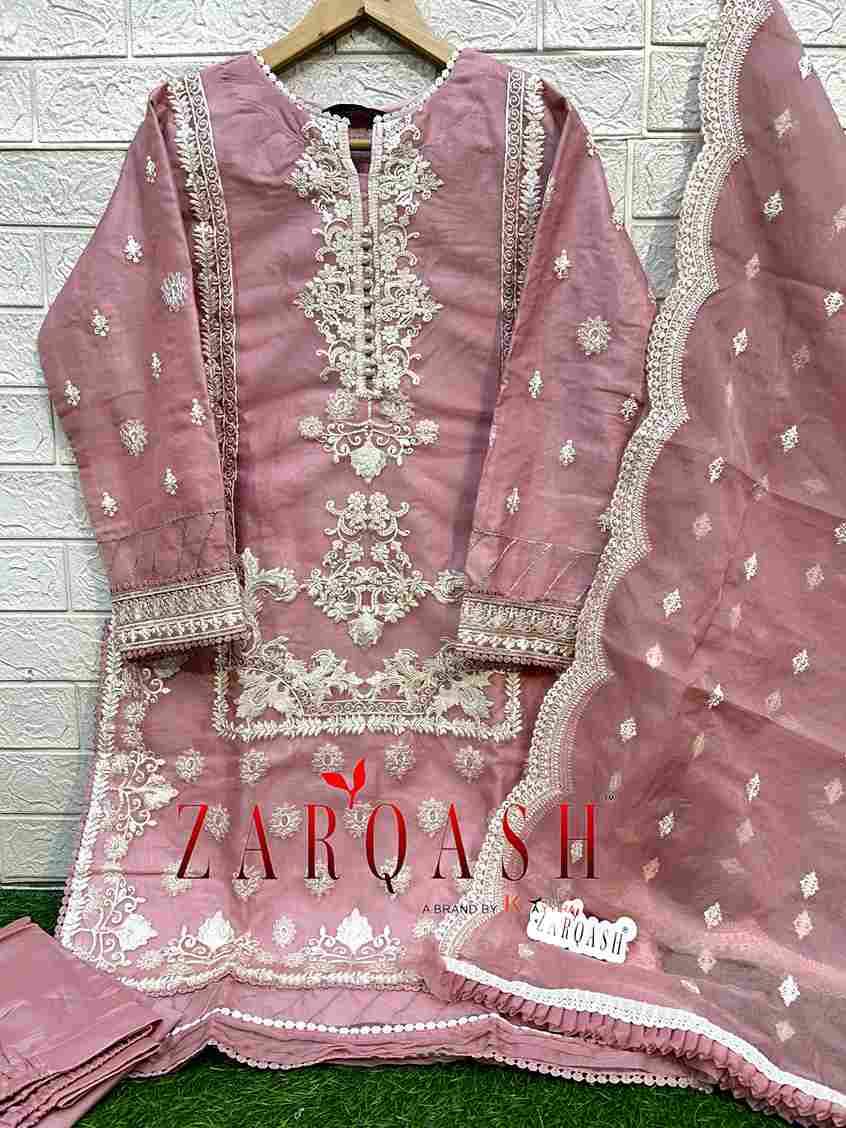 Zarqash Hit Design Z-216 Colours By Zarqash Z-216-A To Z-216-C Series Beautiful Pakistani Suits Colorful Stylish Fancy Casual Wear & Ethnic Wear Organza Dresses At Wholesale Price