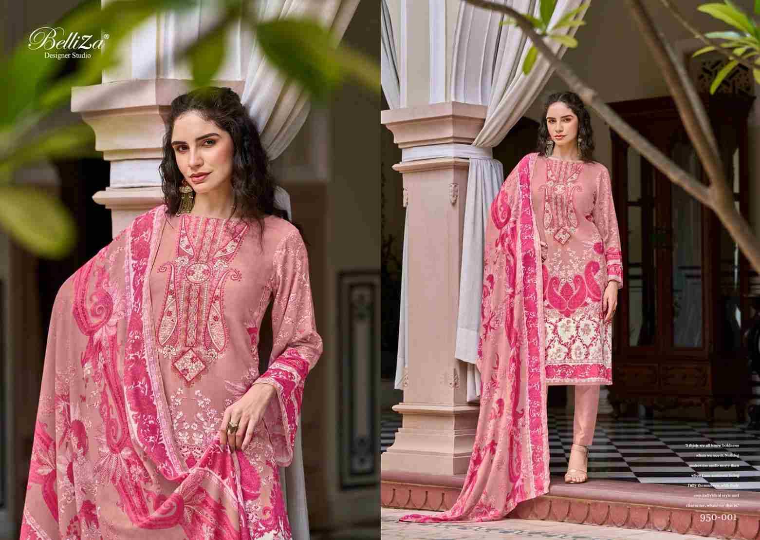 Riwayat Vol-2 By Belliza 950-001 To 950-008 Series Beautiful Festive Suits Stylish Fancy Colorful Casual Wear & Ethnic Wear Pure Viscose Rayon Print Dresses At Wholesale Price