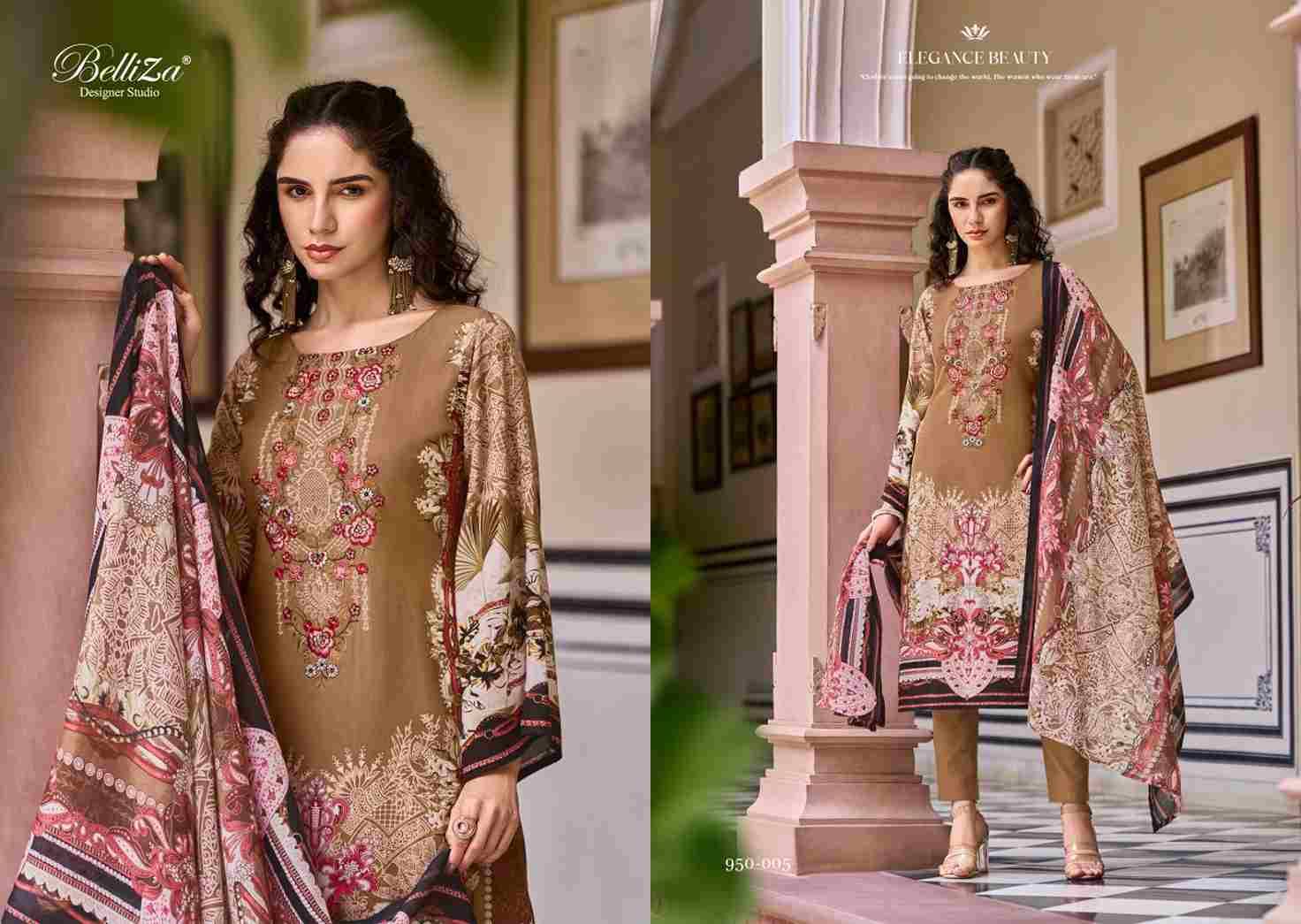 Riwayat Vol-2 By Belliza 950-001 To 950-008 Series Beautiful Festive Suits Stylish Fancy Colorful Casual Wear & Ethnic Wear Pure Viscose Rayon Print Dresses At Wholesale Price