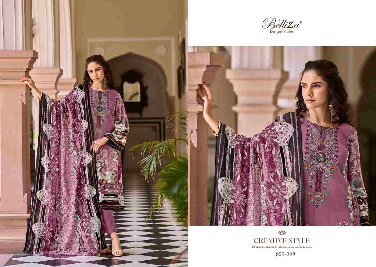 Riwayat Vol-2 By Belliza 950-001 To 950-008 Series Beautiful Festive Suits Stylish Fancy Colorful Casual Wear & Ethnic Wear Pure Viscose Rayon Print Dresses At Wholesale Price