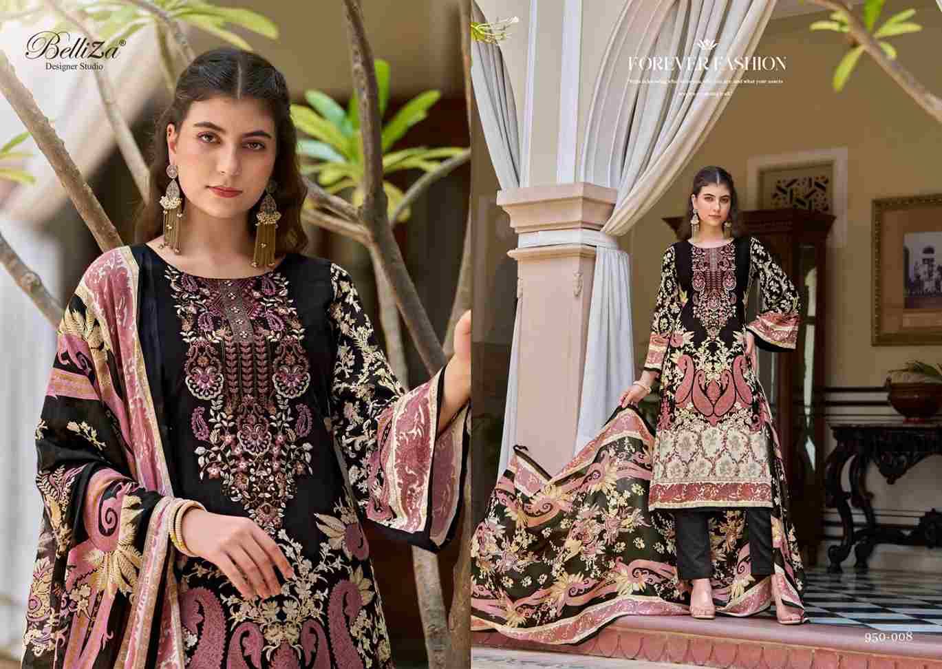 Riwayat Vol-2 By Belliza 950-001 To 950-008 Series Beautiful Festive Suits Stylish Fancy Colorful Casual Wear & Ethnic Wear Pure Viscose Rayon Print Dresses At Wholesale Price