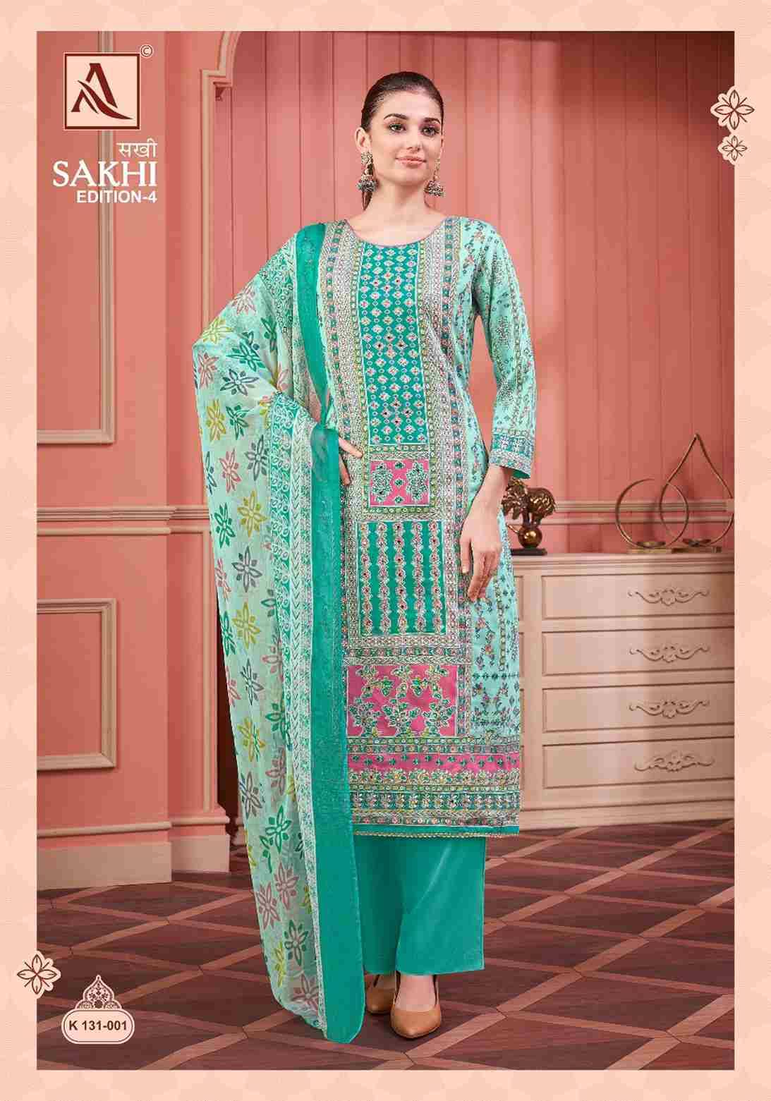 Sakhi Vol-4 By Alok Suit 131-001 To 131-004 Series Beautiful Festive Suits Colorful Stylish Fancy Casual Wear & Ethnic Wear Pure Jam Dresses At Wholesale Price