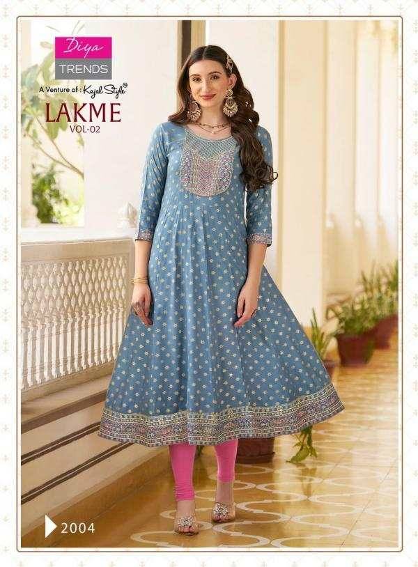 Lakme Vol-2 By Diya Trends 2001 To 2008 Series Designer Stylish Fancy Colorful Beautiful Party Wear & Ethnic Wear Collection Rayon Embroidered Gown At Wholesale Price