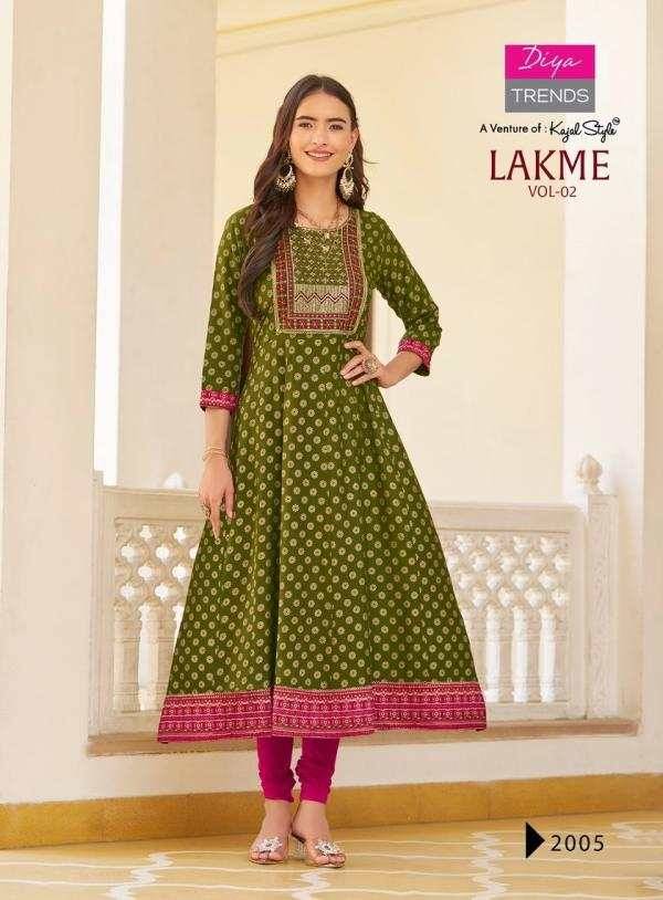 Lakme Vol-2 By Diya Trends 2001 To 2008 Series Designer Stylish Fancy Colorful Beautiful Party Wear & Ethnic Wear Collection Rayon Embroidered Gown At Wholesale Price