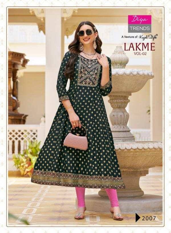 Lakme Vol-2 By Diya Trends 2001 To 2008 Series Designer Stylish Fancy Colorful Beautiful Party Wear & Ethnic Wear Collection Rayon Embroidered Gown At Wholesale Price