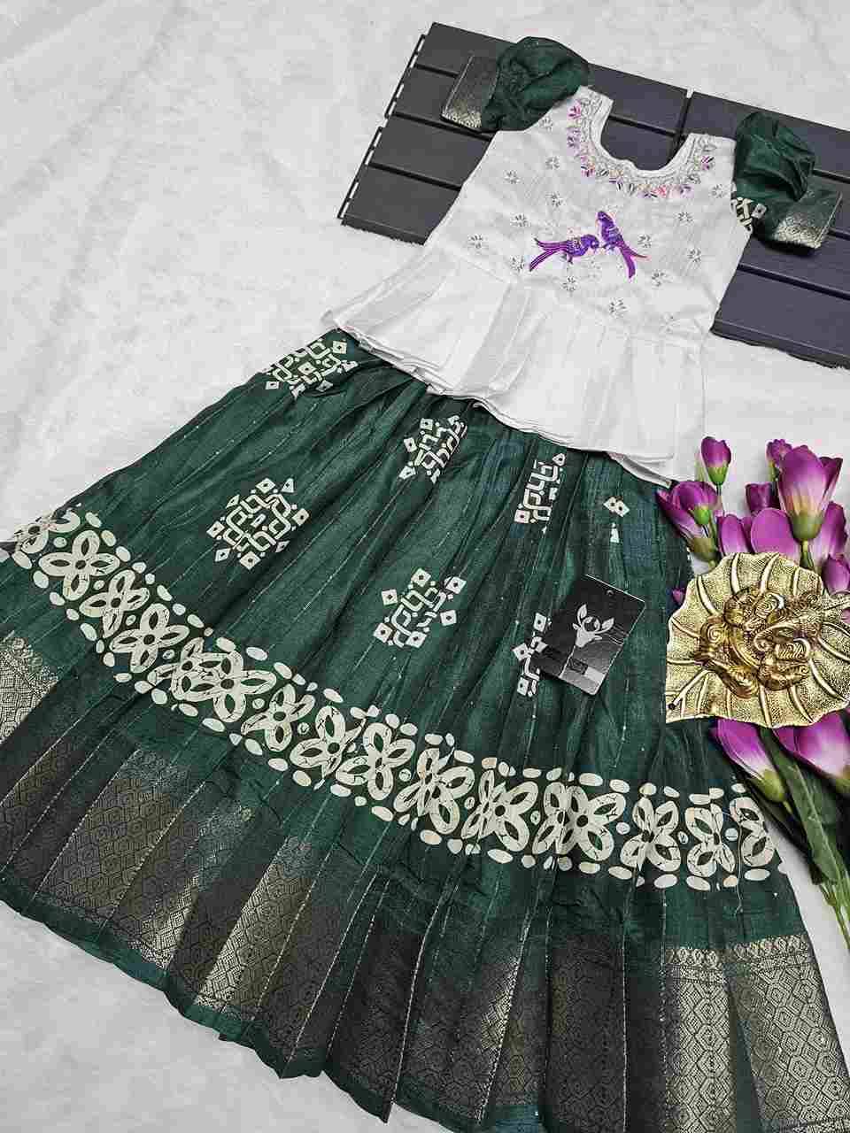 PVR-KIDS VOL-04 BY FASHID WHOLESALE 01 TO 05 SERIES DESIGNER BEAUTIFUL NAVRATRI COLLECTION OCCASIONAL WEAR & PARTY WEAR PURE SILK LEHENGAS AT WHOLESALE PRICE