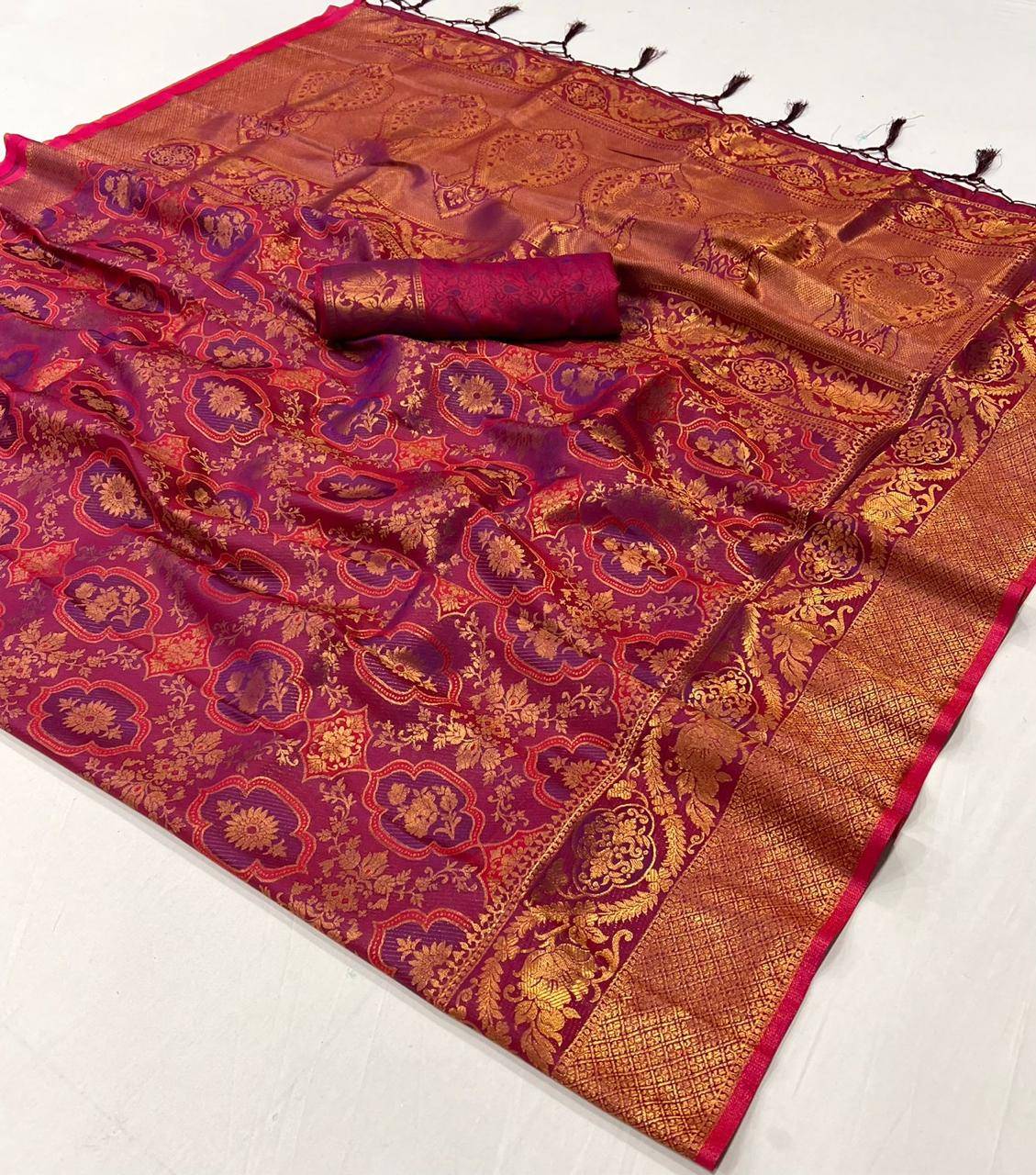 Ruby By Rajbeer 01 To 06 Series Indian Traditional Wear Collection Beautiful Stylish Fancy Colorful Party Wear & Occasional Wear Handloom Silk Sarees At Wholesale Price