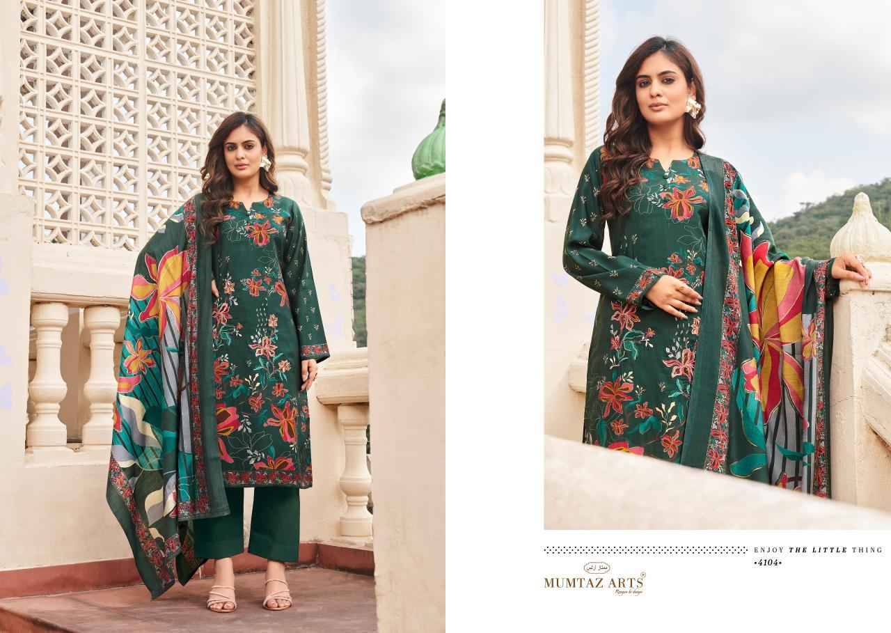 Mannat By Mumtaz Arts 4101 To 4106 Series Beautiful Festive Suits Colorful Stylish Fancy Casual Wear & Ethnic Wear Pure Muslin Print With Work Dresses At Wholesale Price