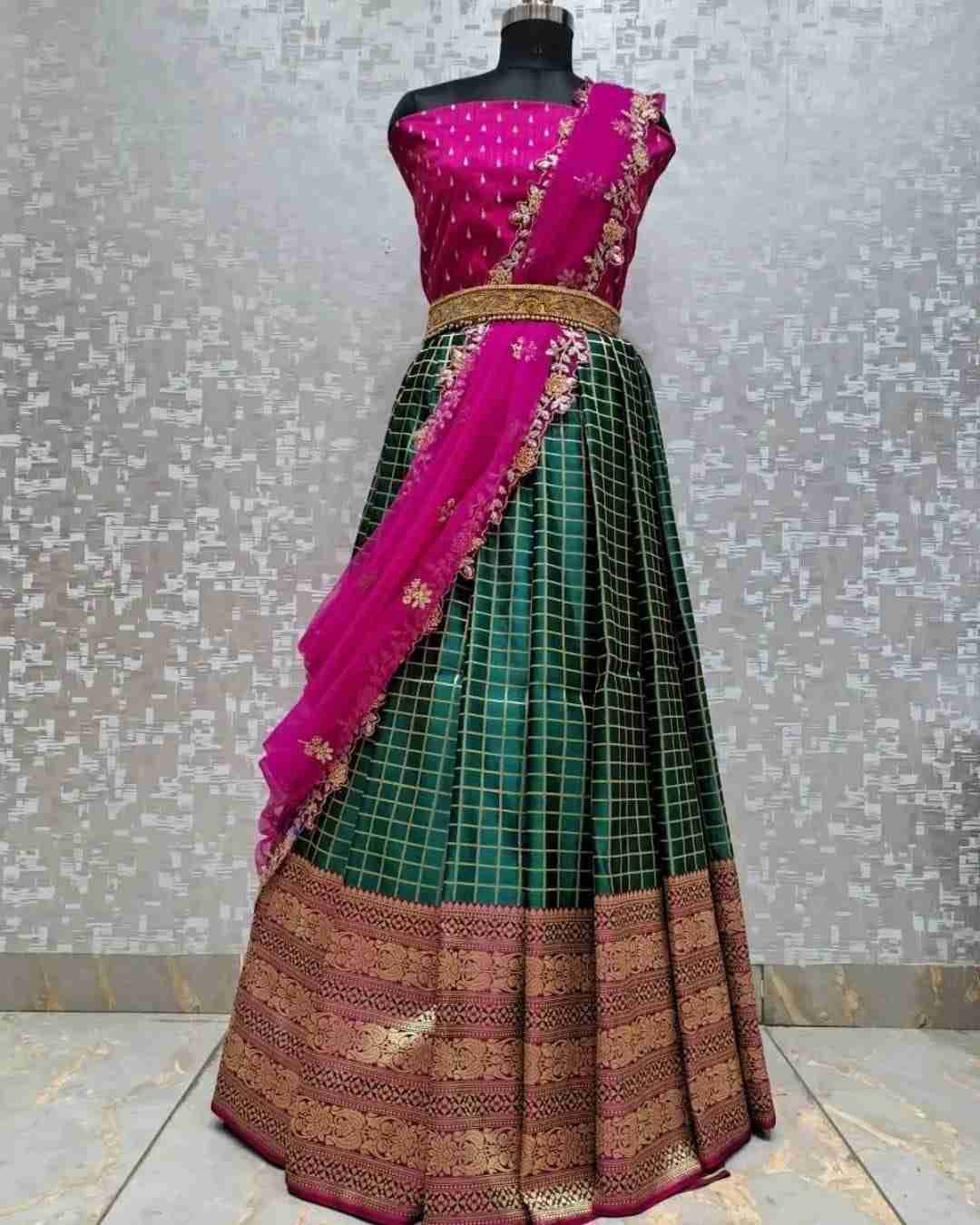 PVR-LEHENGAS VOL-24 BY FASHID WHOLESALE 01 TO 05 SERIES DESIGNER BEAUTIFUL NAVRATRI COLLECTION OCCASIONAL WEAR & PARTY WEAR KANJIVARAM SILK LEHENGAS AT WHOLESALE PRICE