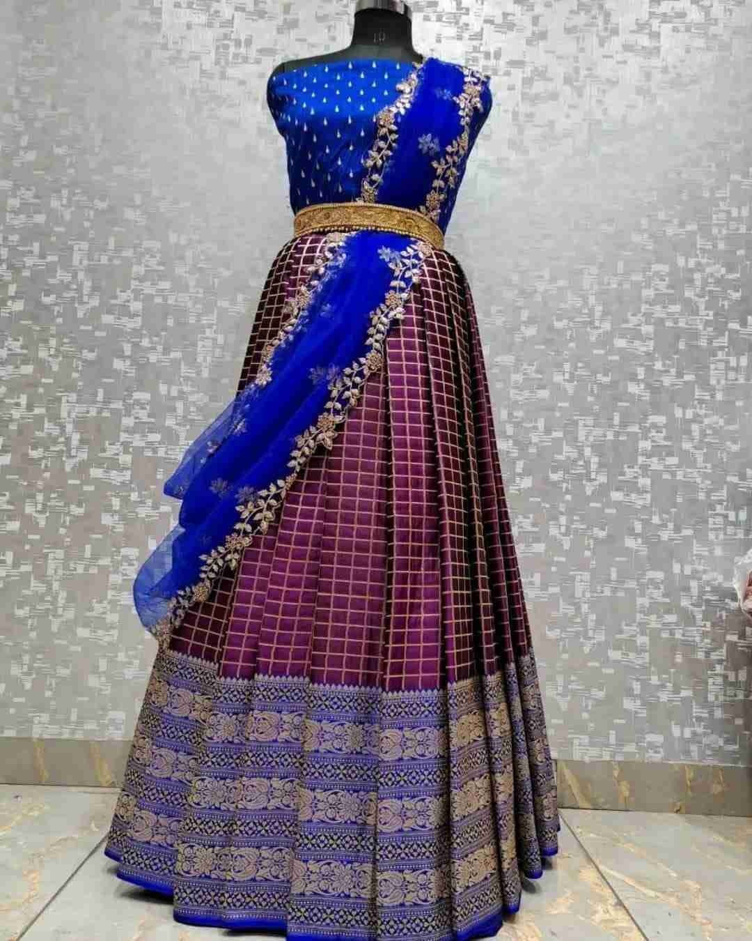 PVR-LEHENGAS VOL-24 BY FASHID WHOLESALE 01 TO 05 SERIES DESIGNER BEAUTIFUL NAVRATRI COLLECTION OCCASIONAL WEAR & PARTY WEAR KANJIVARAM SILK LEHENGAS AT WHOLESALE PRICE