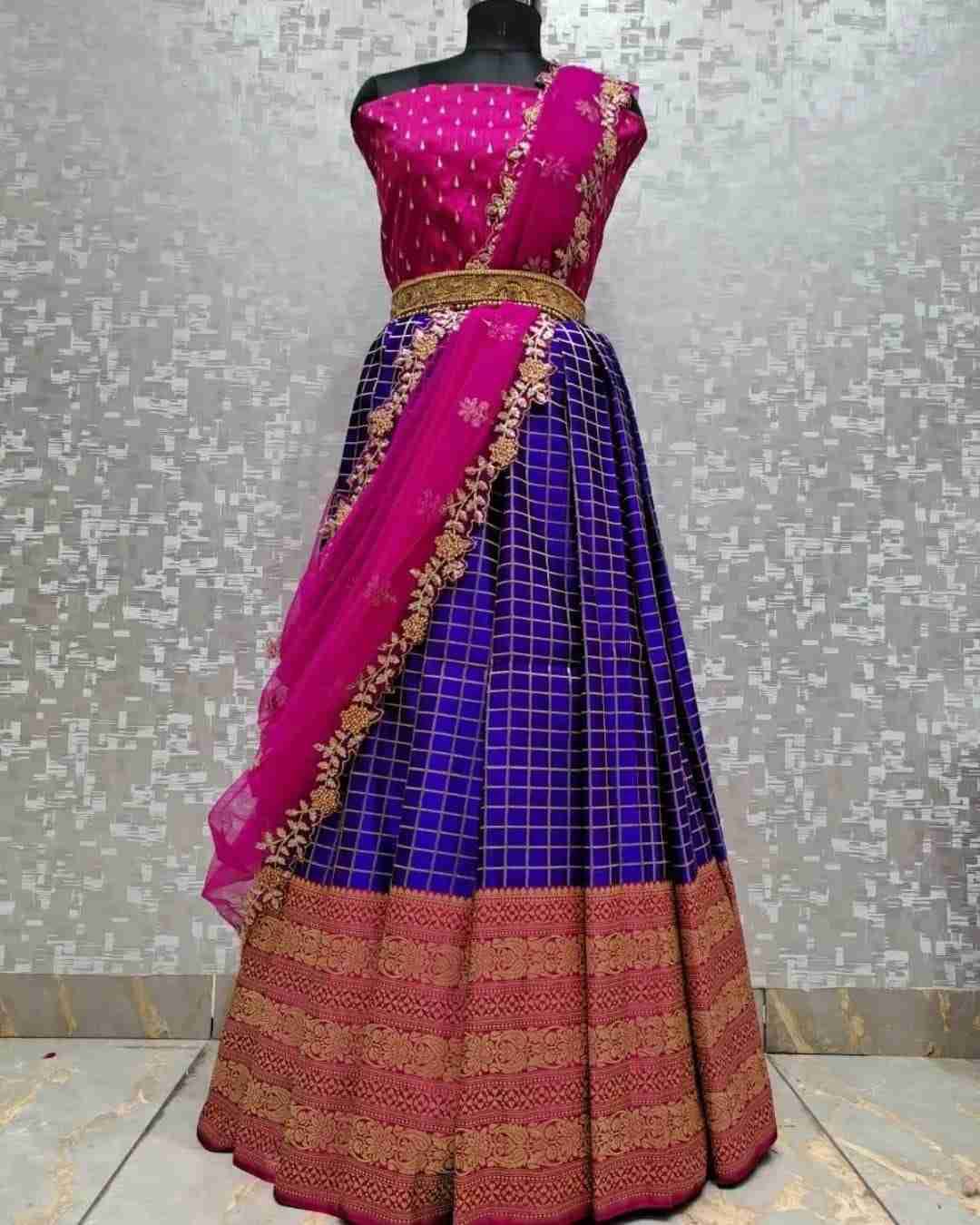 PVR-LEHENGAS VOL-24 BY FASHID WHOLESALE 01 TO 05 SERIES DESIGNER BEAUTIFUL NAVRATRI COLLECTION OCCASIONAL WEAR & PARTY WEAR KANJIVARAM SILK LEHENGAS AT WHOLESALE PRICE