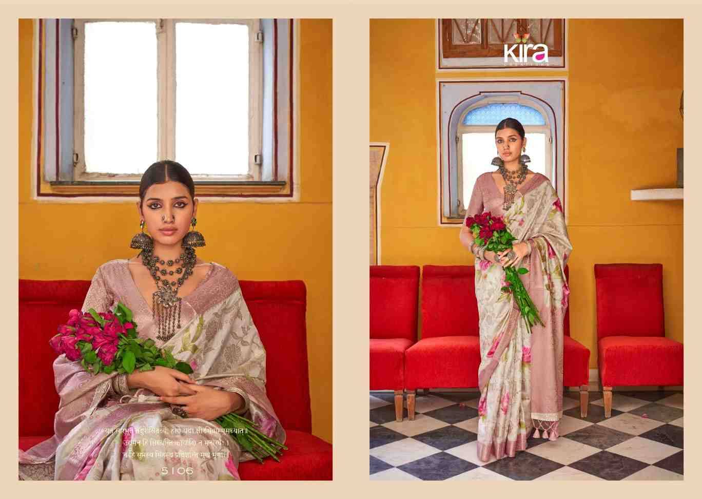 Kaarikaa By Kira 5101 To 5109 Series Indian Traditional Wear Collection Beautiful Stylish Fancy Colorful Party Wear & Occasional Wear Silk Sarees At Wholesale Price