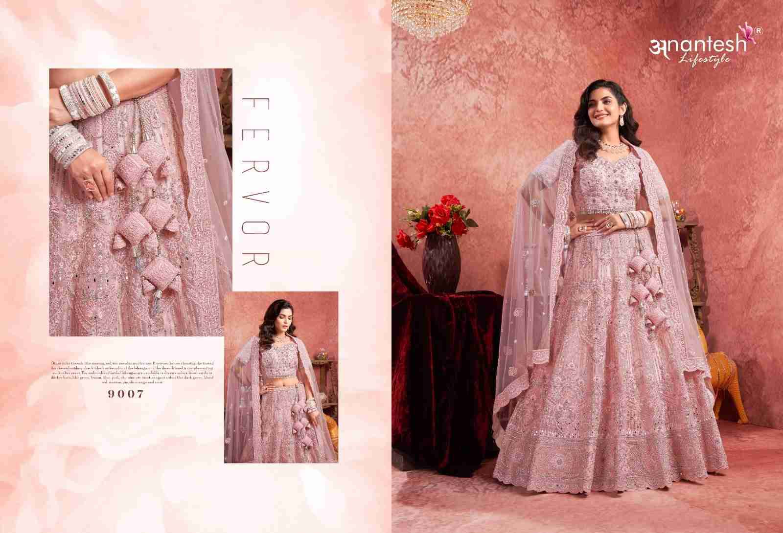 Bridal Couture Vol-2 By Anantesh Lifestyle 9006 To 9009 Series Beautiful Colorful Fancy Wedding Collection Occasional Wear & Party Wear Net Lehengas At Wholesale Price