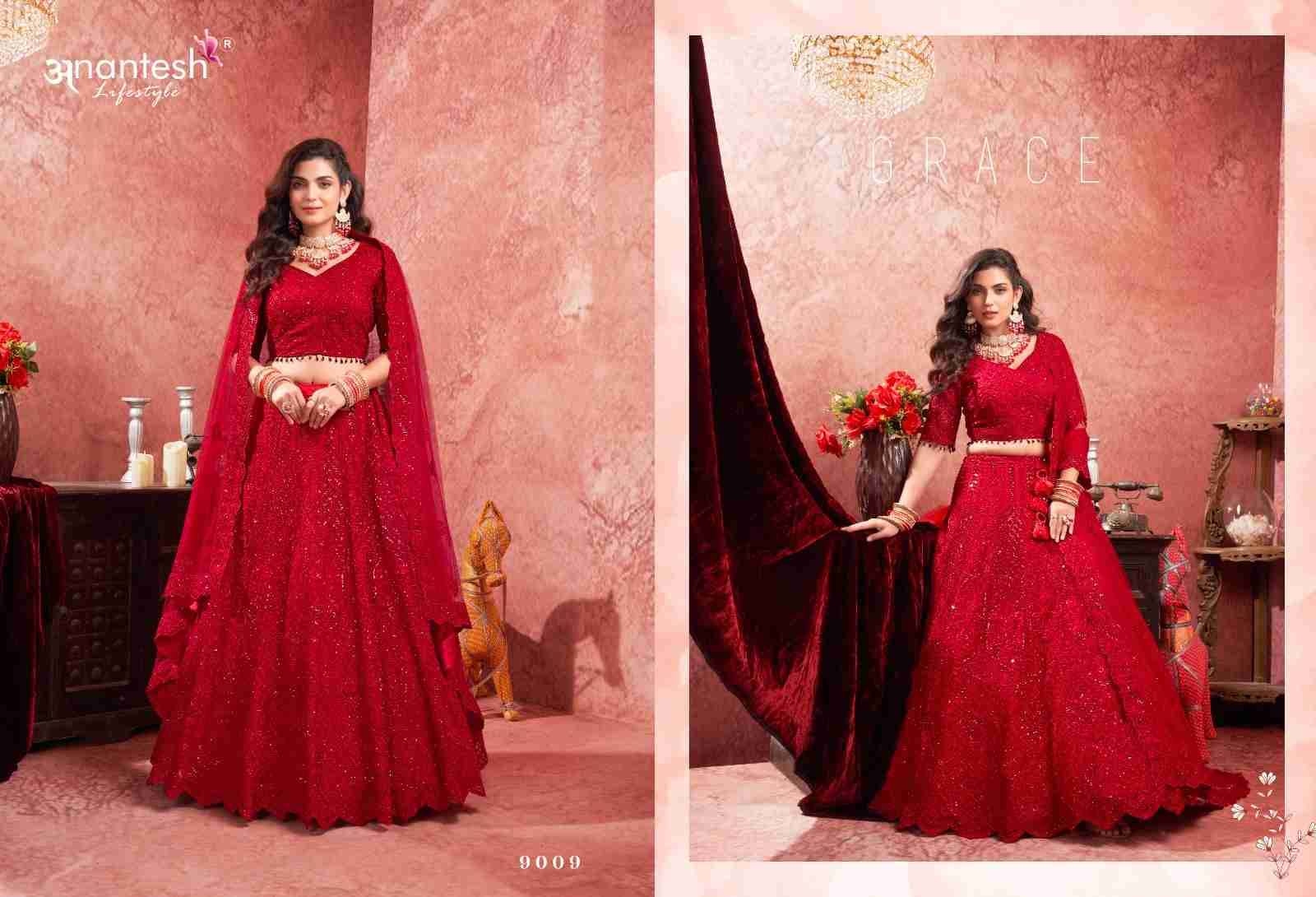 Bridal Couture Vol-2 By Anantesh Lifestyle 9006 To 9009 Series Beautiful Colorful Fancy Wedding Collection Occasional Wear & Party Wear Net Lehengas At Wholesale Price