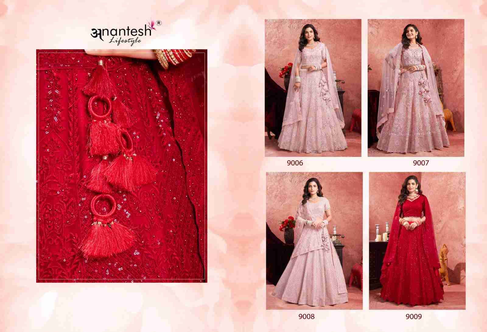 Bridal Couture Vol-2 By Anantesh Lifestyle 9006 To 9009 Series Beautiful Colorful Fancy Wedding Collection Occasional Wear & Party Wear Net Lehengas At Wholesale Price