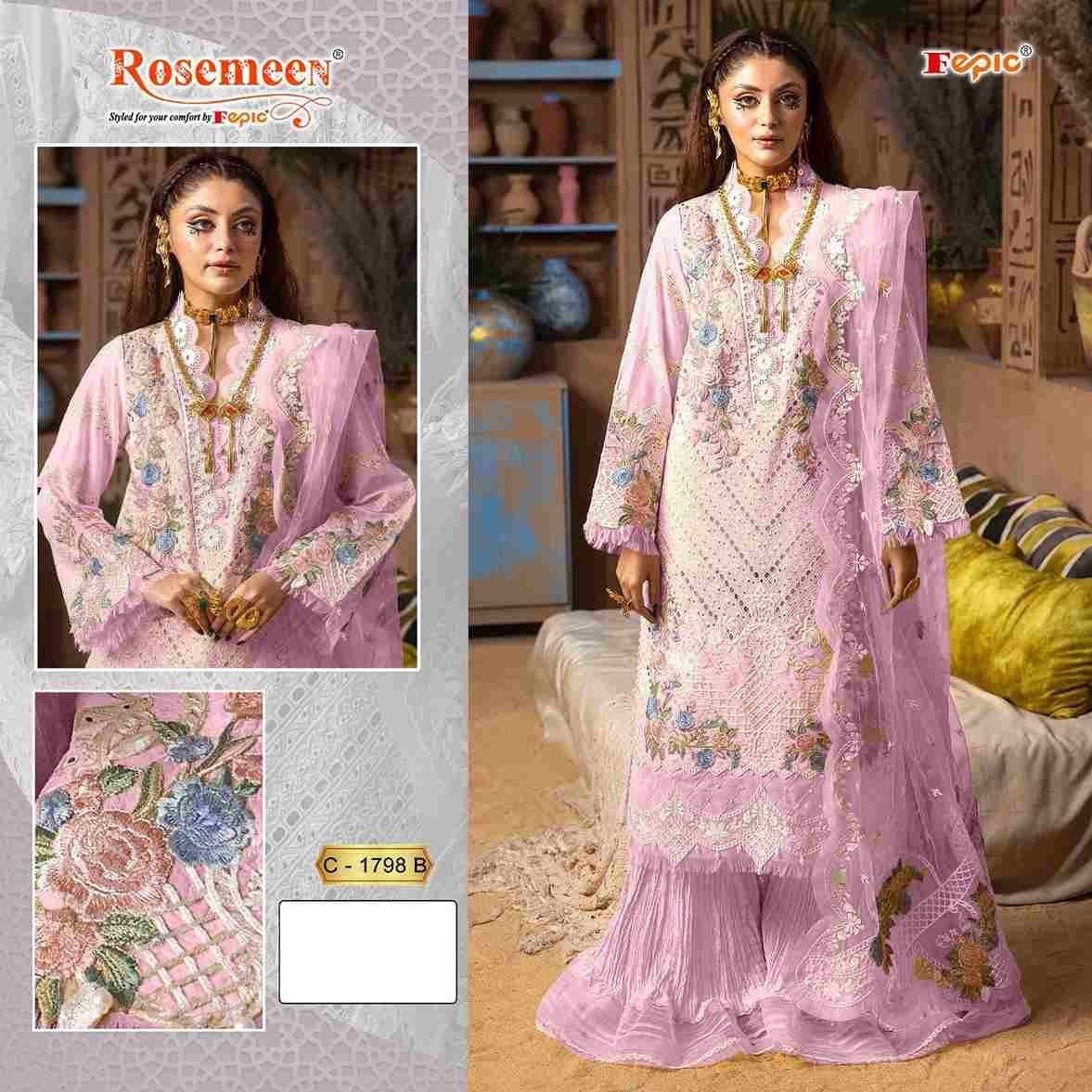 Fepic 1798 Colours By Fepic 1798-A To 1798-B Series Beautiful Pakistani Suits Colorful Stylish Fancy Casual Wear & Ethnic Wear Pure Cotton Embroidered Dresses At Wholesale Price