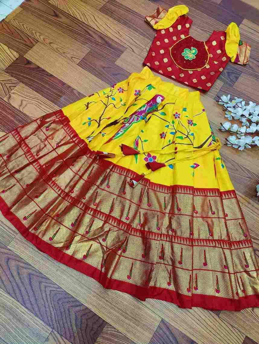 PVR-KIDS VOL-06 BY FASHID WHOLESALE 01 TO 09 SERIES DESIGNER BEAUTIFUL NAVRATRI COLLECTION OCCASIONAL WEAR & PARTY WEAR SILK LEHENGAS AT WHOLESALE PRICE