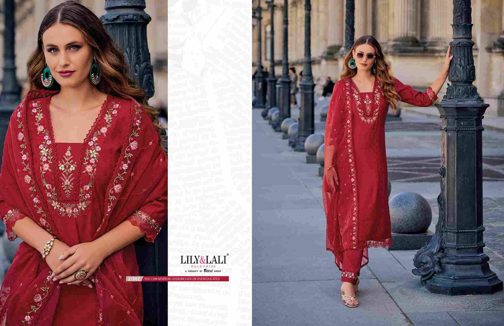 Mrunal By Lily And Lali 21301 To 21306 Series Beautiful Festive Suits Colorful Stylish Fancy Casual Wear & Ethnic Wear Silk Embroidered Dresses At Wholesale Price