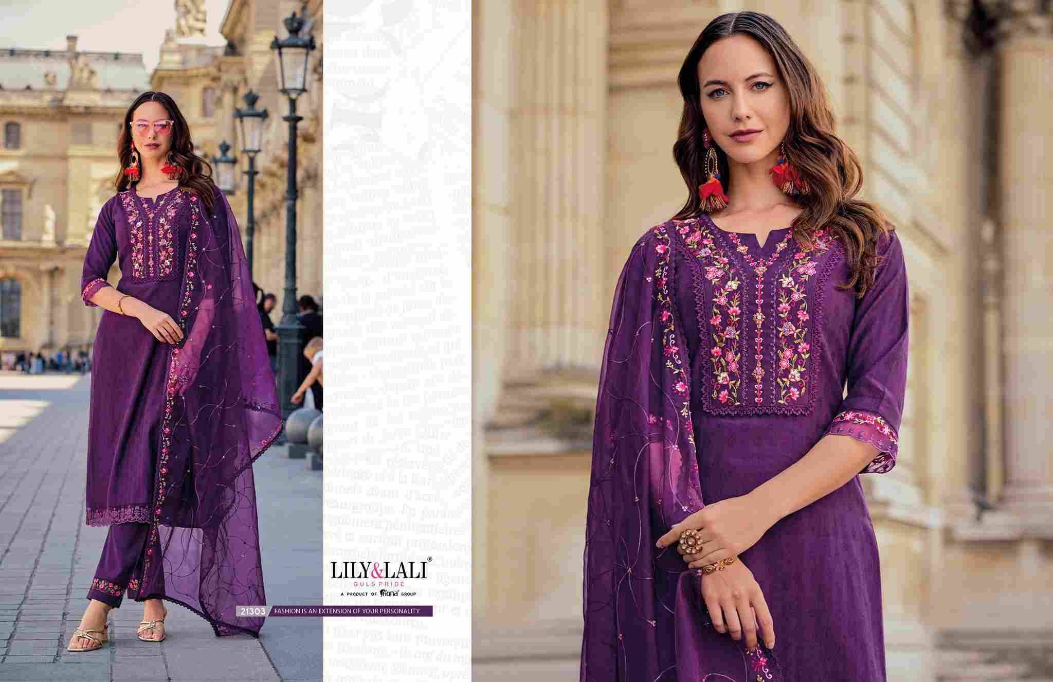 Mrunal By Lily And Lali 21301 To 21306 Series Beautiful Festive Suits Colorful Stylish Fancy Casual Wear & Ethnic Wear Silk Embroidered Dresses At Wholesale Price