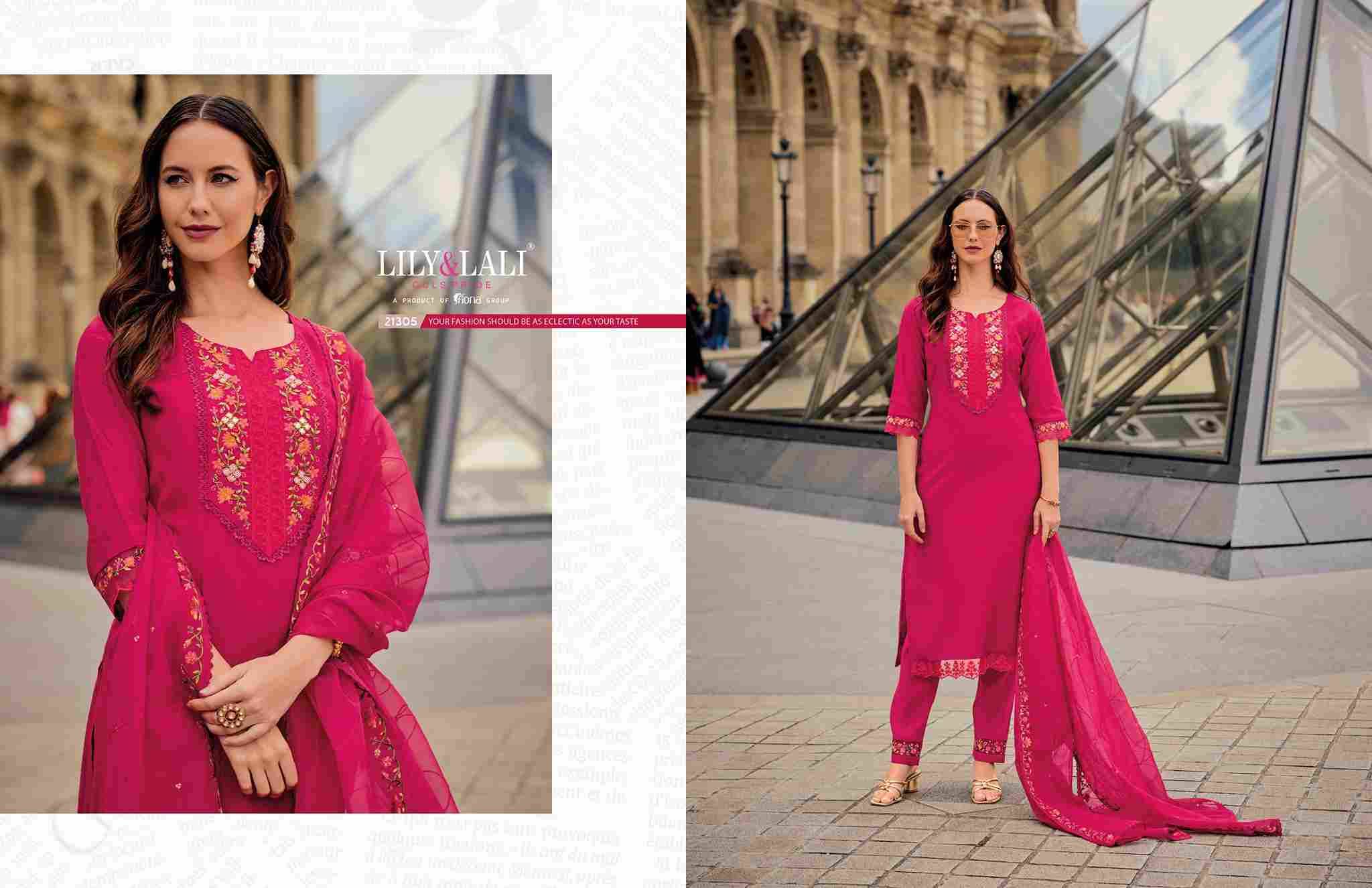 Mrunal By Lily And Lali 21301 To 21306 Series Beautiful Festive Suits Colorful Stylish Fancy Casual Wear & Ethnic Wear Silk Embroidered Dresses At Wholesale Price