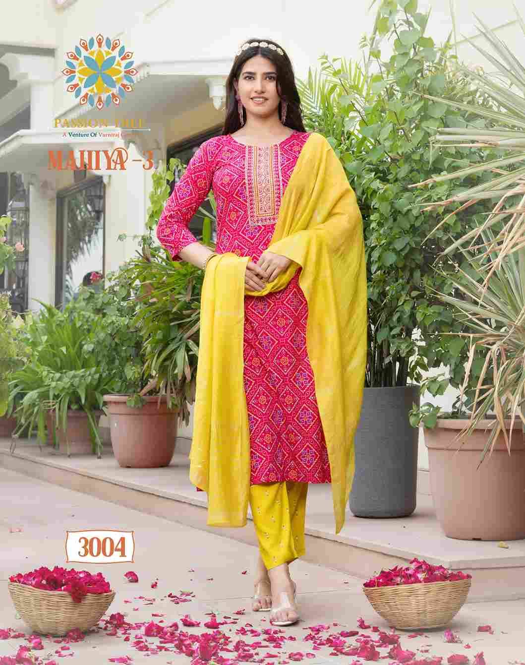 Mahiya Vol-3 By Passion Tree 3001 To 3008 Series Designer Festive Suits Collection Beautiful Stylish Fancy Colorful Party Wear & Occasional Wear Heavy Rayon Print Dresses At Wholesale Price