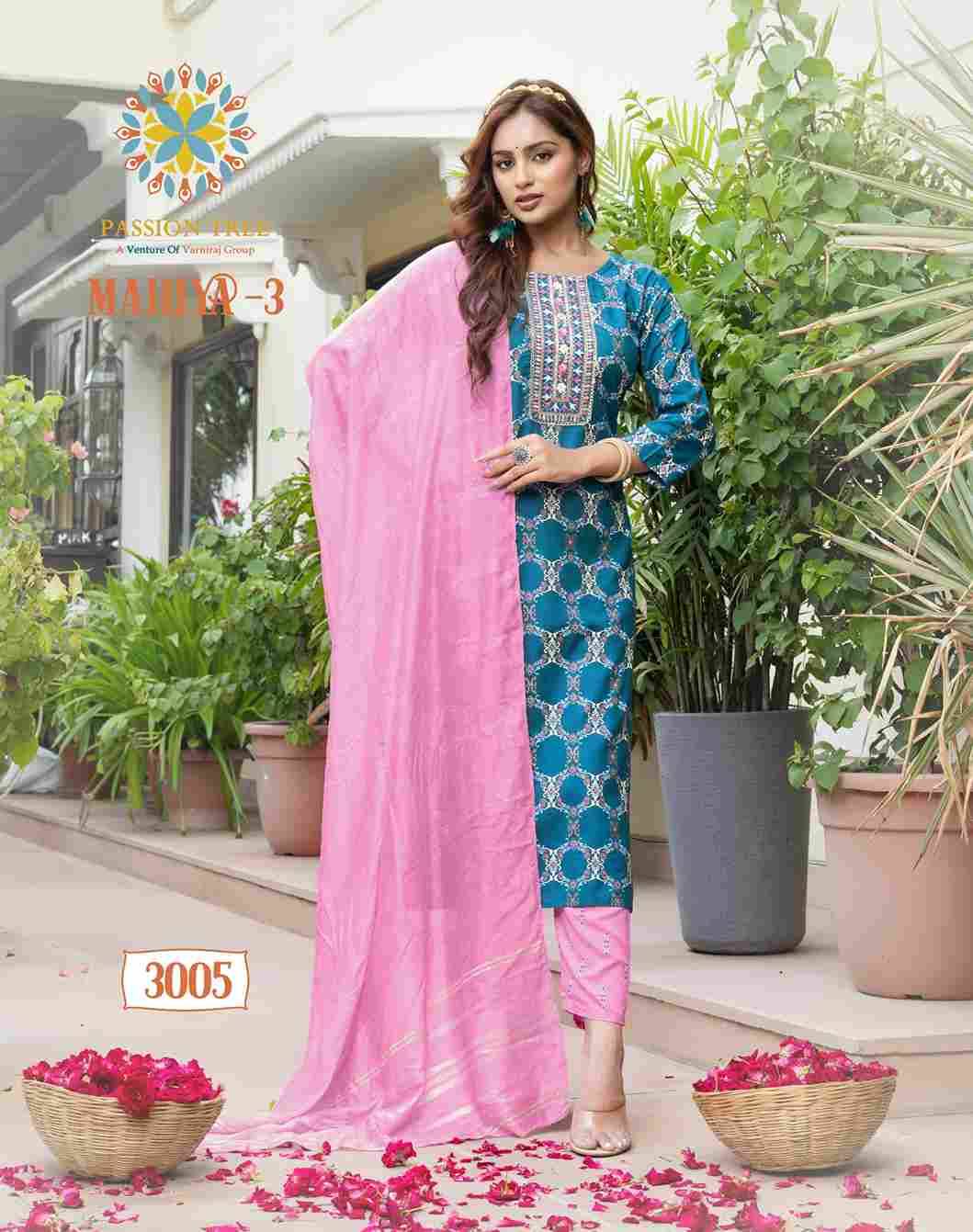 Mahiya Vol-3 By Passion Tree 3001 To 3008 Series Designer Festive Suits Collection Beautiful Stylish Fancy Colorful Party Wear & Occasional Wear Heavy Rayon Print Dresses At Wholesale Price