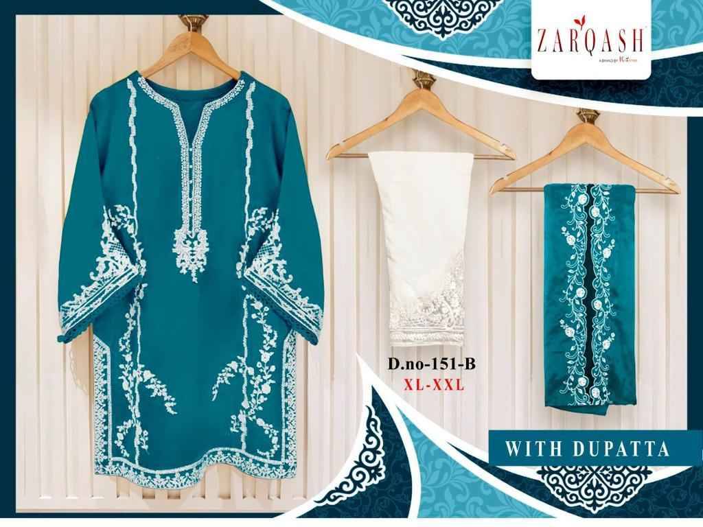 Zarqash Hit Design Z-151 Colours By Zarqash Z-151-A To Z-151-E Series Designer Festive Pakistani Suits Collection Beautiful Stylish Fancy Colorful Party Wear & Occasional Wear Heavy Georgette Embroidered Dresses At Wholesale Price