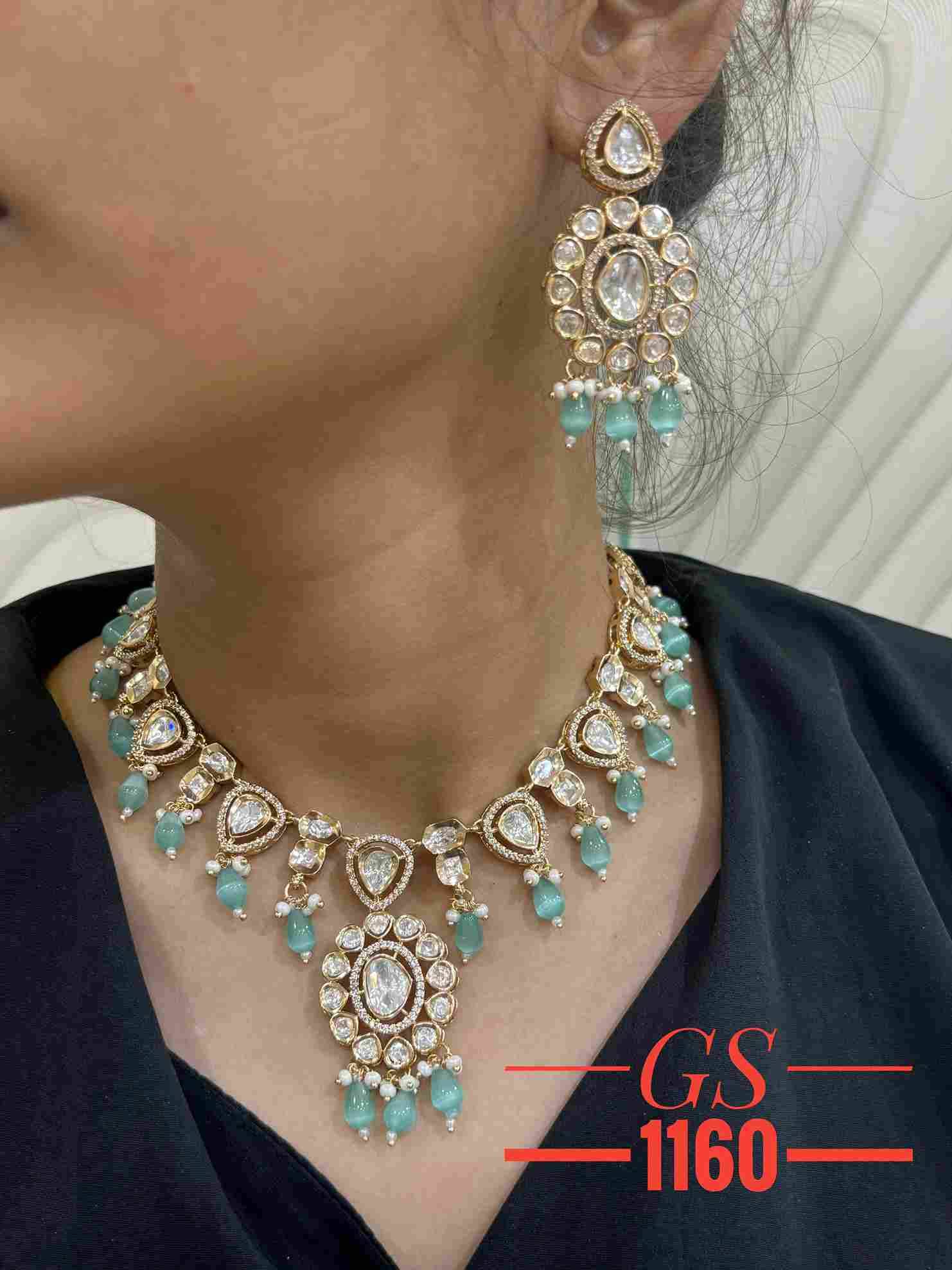 GS-1160 By Fashid Wholesale 01 To 05 Series Traditional Artificial Jewellery For Indian Attire At Exclusive Range.