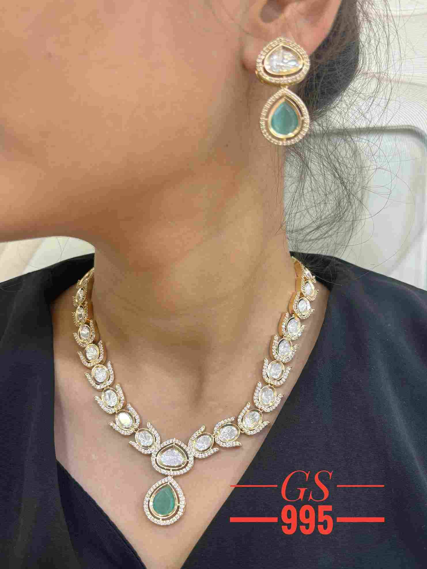 GS-995 By Fashid Wholesale 01 To 05 Series Traditional Artificial Jewellery For Indian Attire At Exclusive Range.