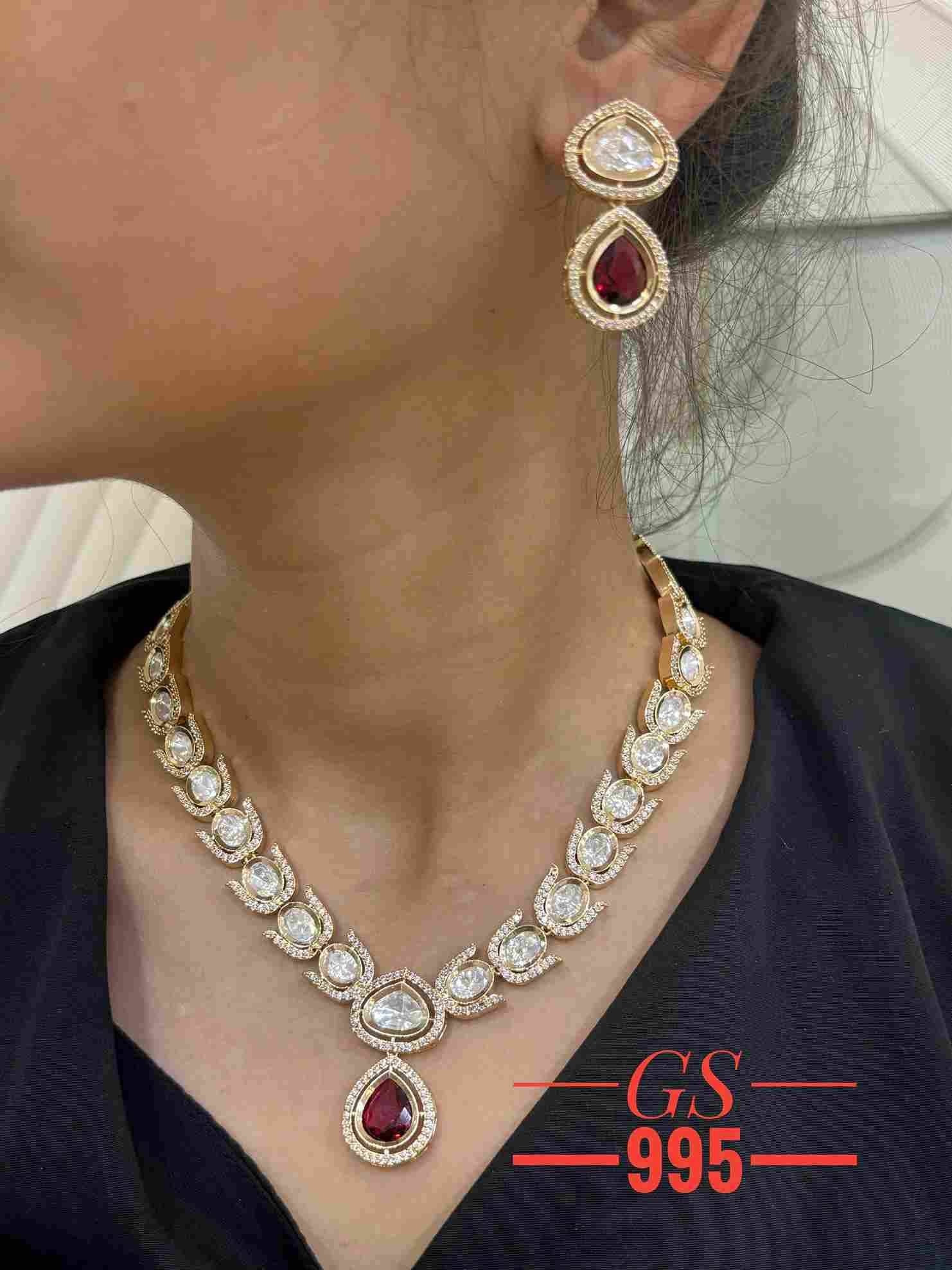 GS-995 By Fashid Wholesale 01 To 05 Series Traditional Artificial Jewellery For Indian Attire At Exclusive Range.