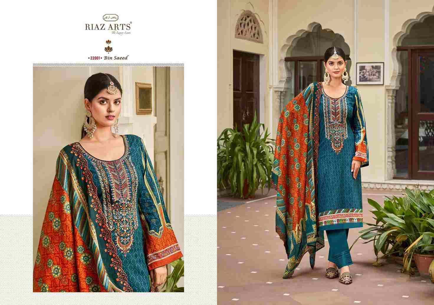 Bin Saeed Vol-2 By Riaz Arts 22001 To 22007 Series Beautiful Festive Suits Stylish Fancy Colorful Casual Wear & Ethnic Wear Pure Lawn Print Dresses At Wholesale Price