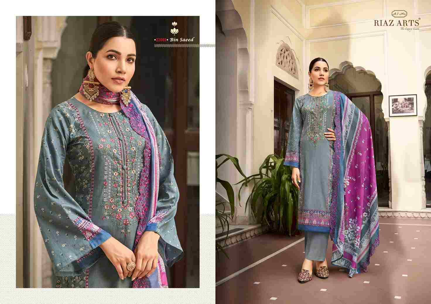 Bin Saeed Vol-2 By Riaz Arts 22001 To 22007 Series Beautiful Festive Suits Stylish Fancy Colorful Casual Wear & Ethnic Wear Pure Lawn Print Dresses At Wholesale Price